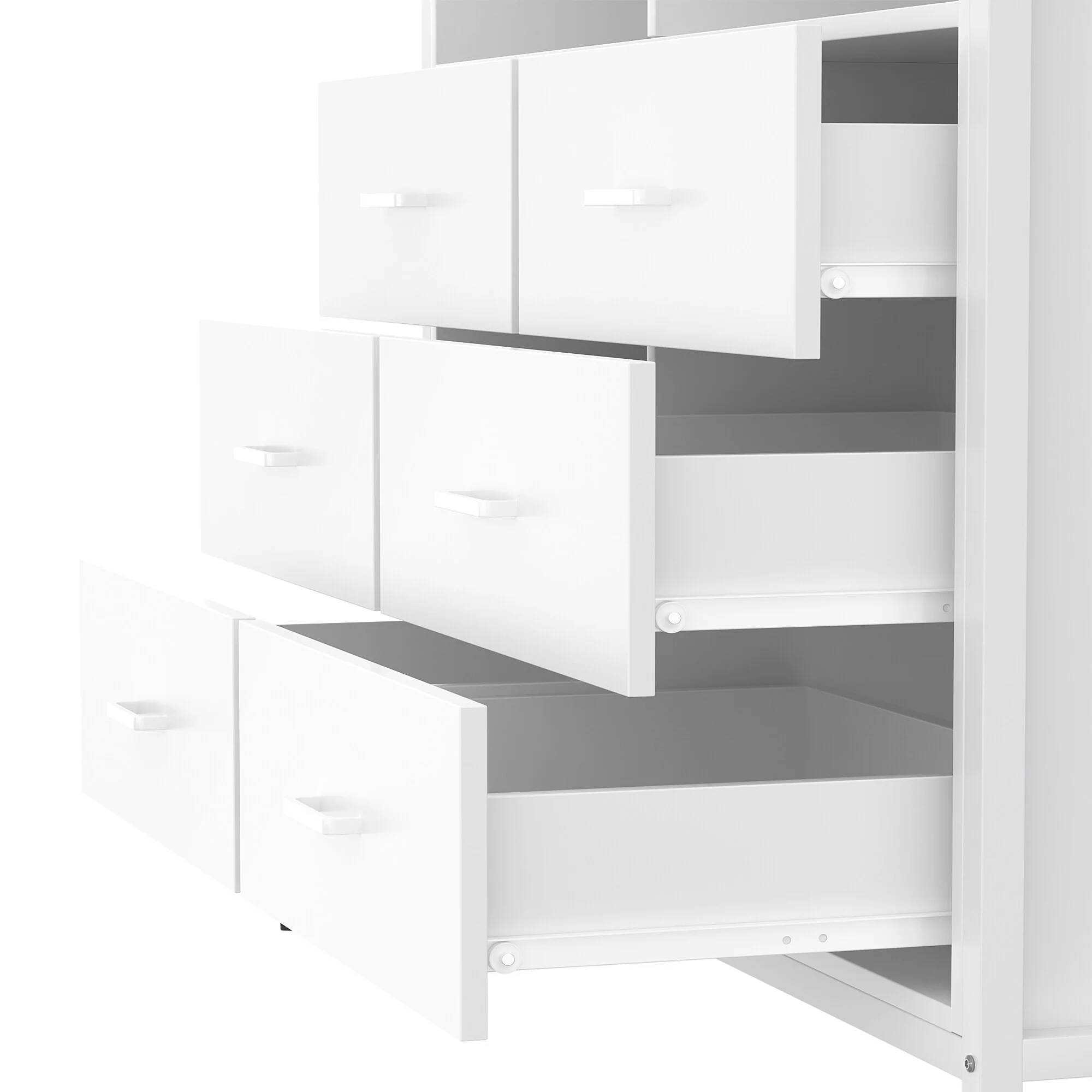 Chest of Drawers with LED Lights and Outlets,Wood Drawer Dresser for Clothes Storage