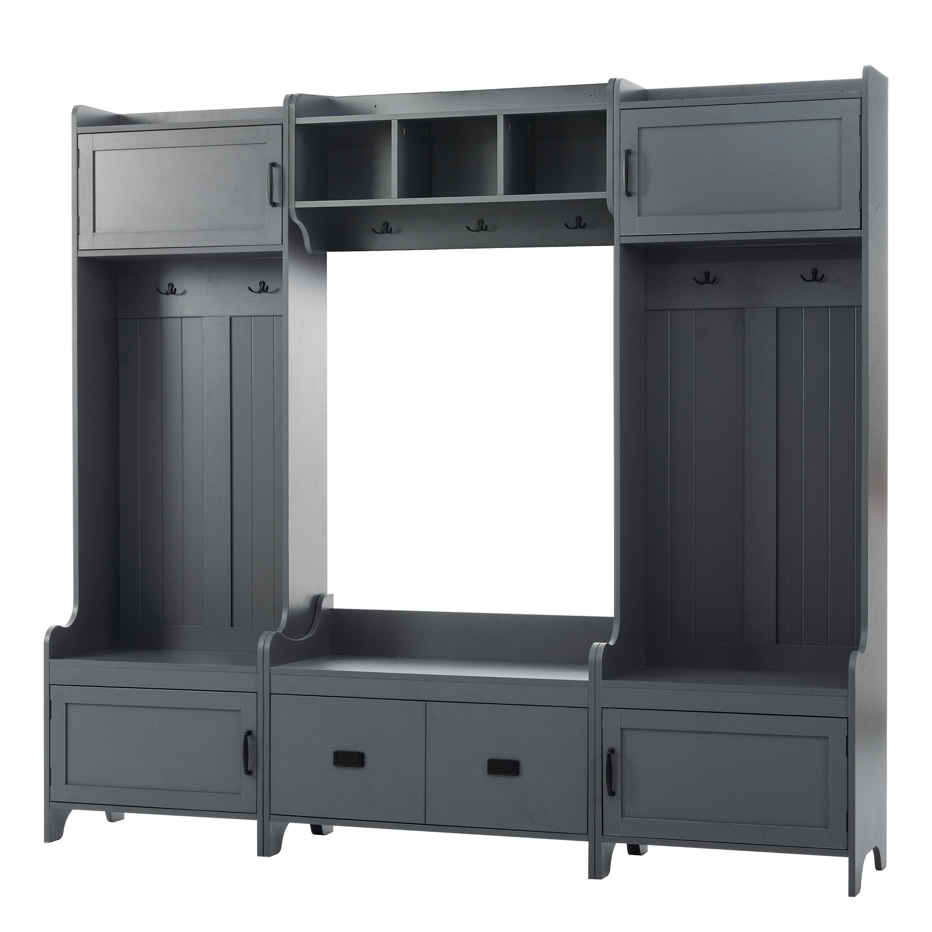 Entryway Bench Hall Tree with Ample Storage Drawer - N/A