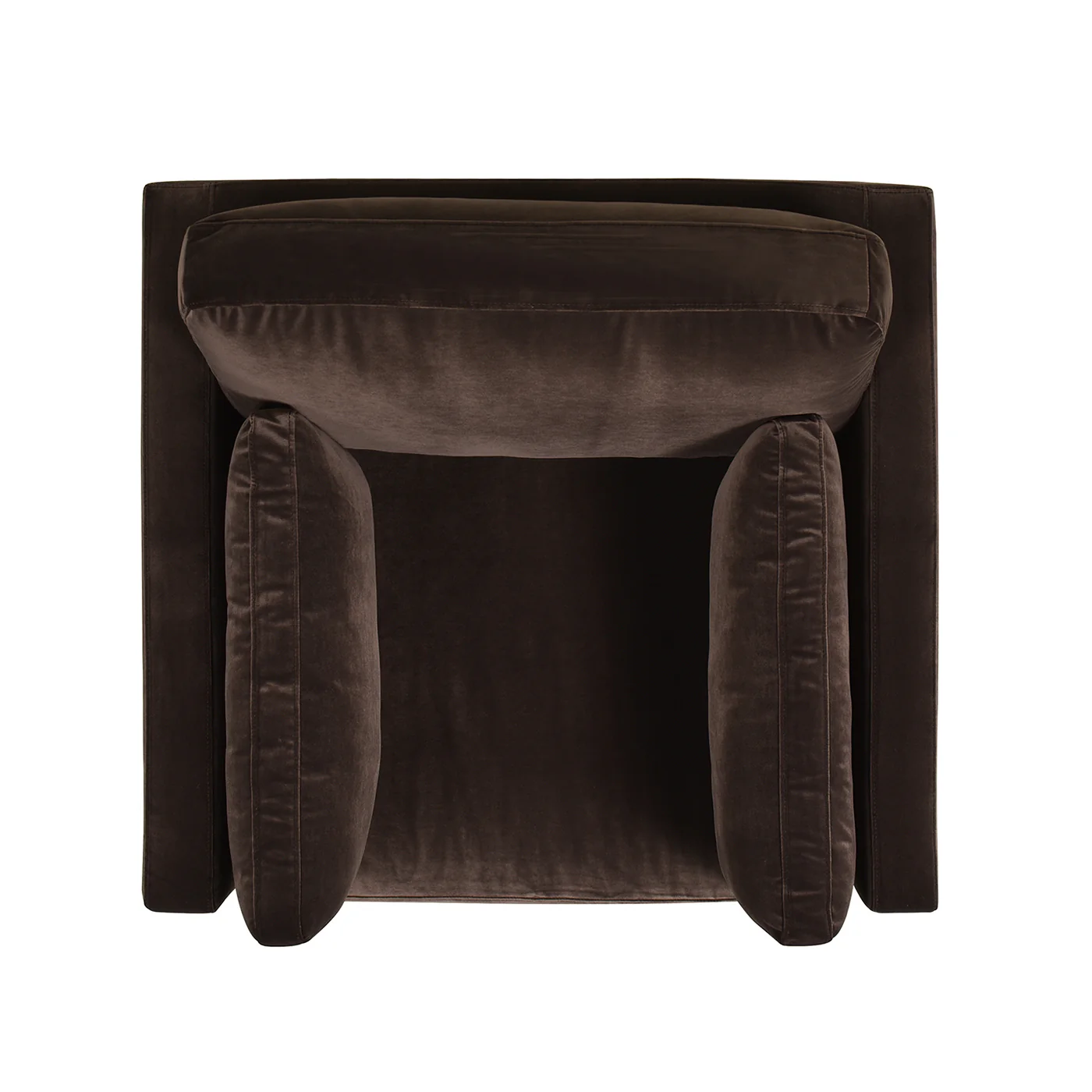 Contour Velvet Upholstered Accent Chair with Removable and Reversible Back