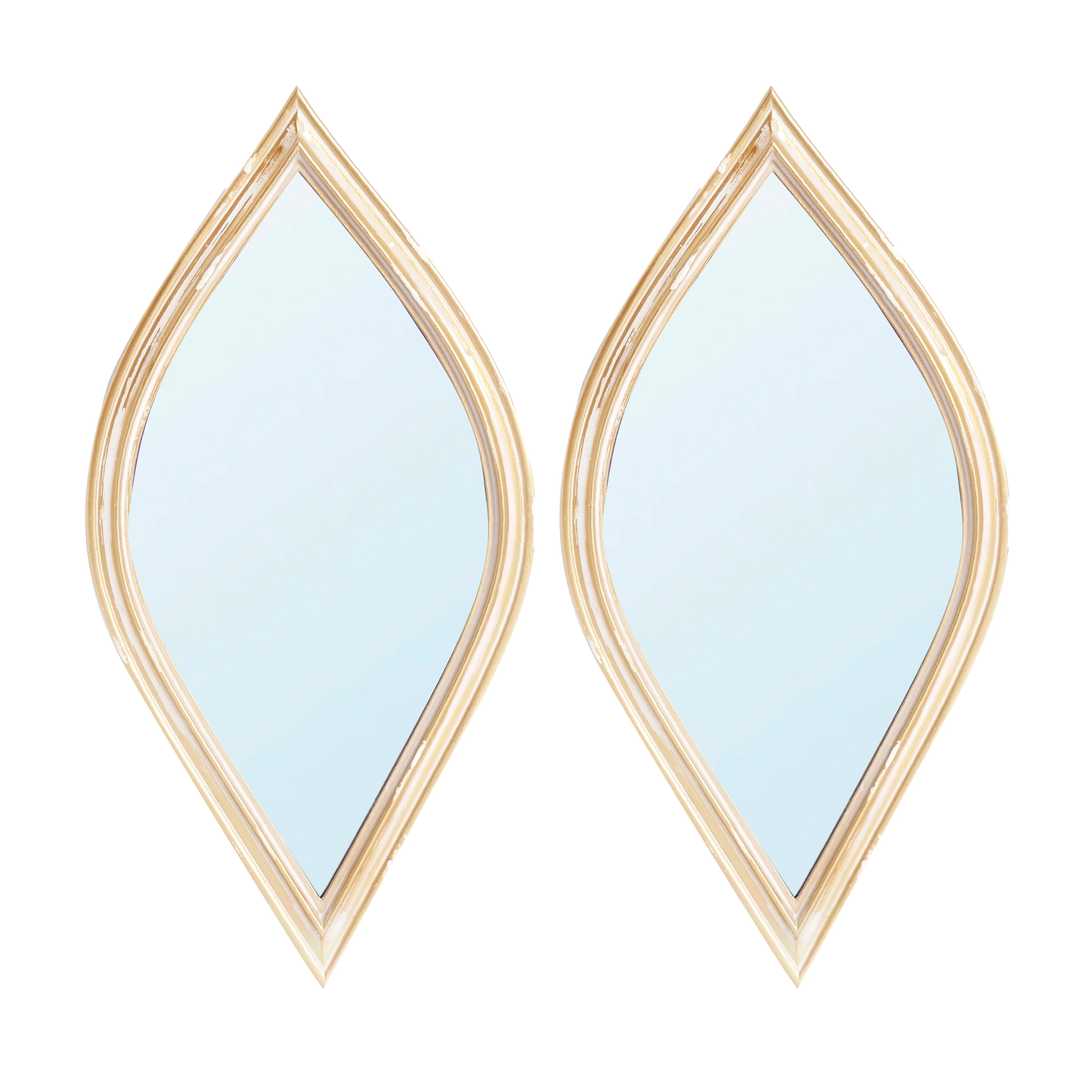 2-Piece Small Decorative Mirror for Wall Decor