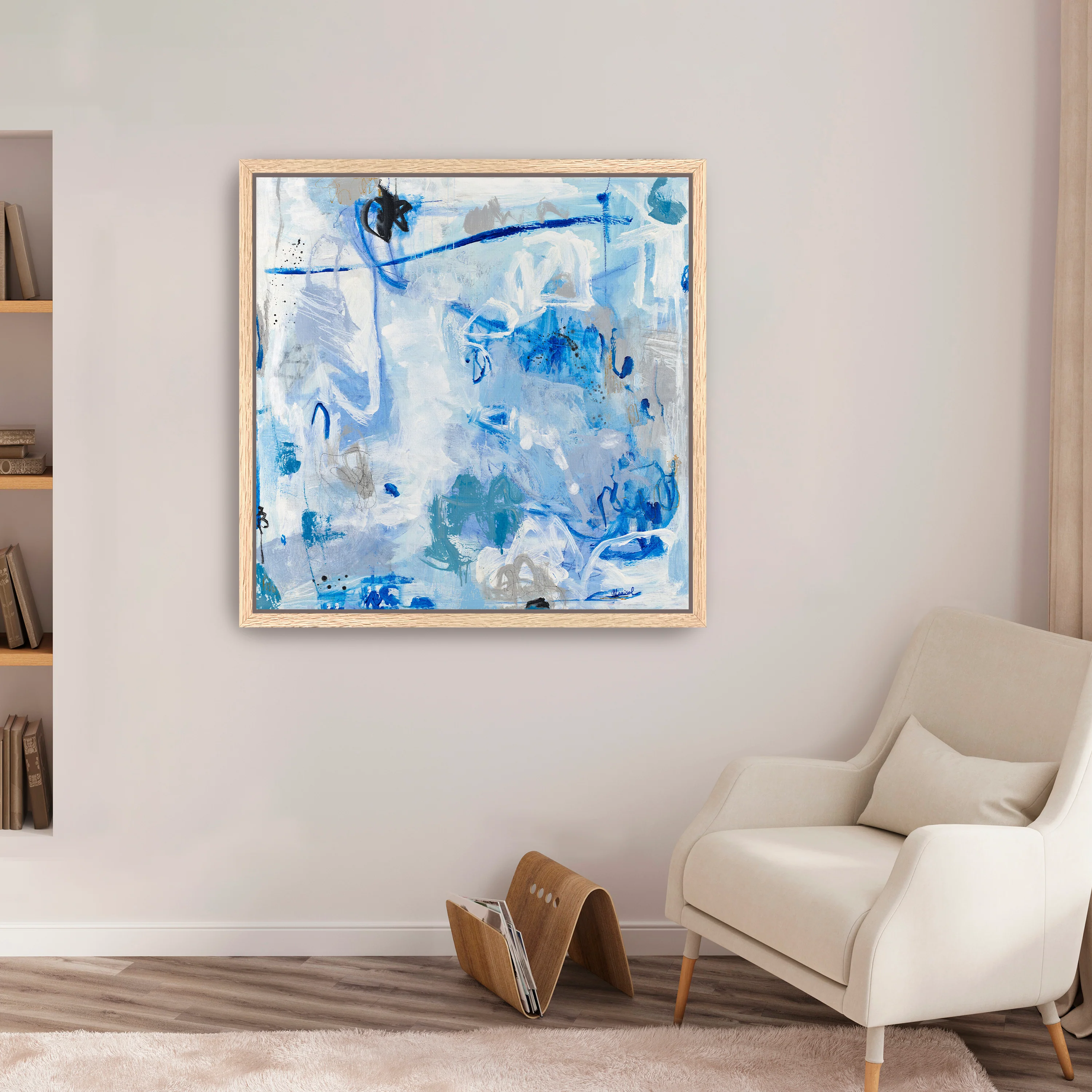 Blue Seduction Canvas Giclee