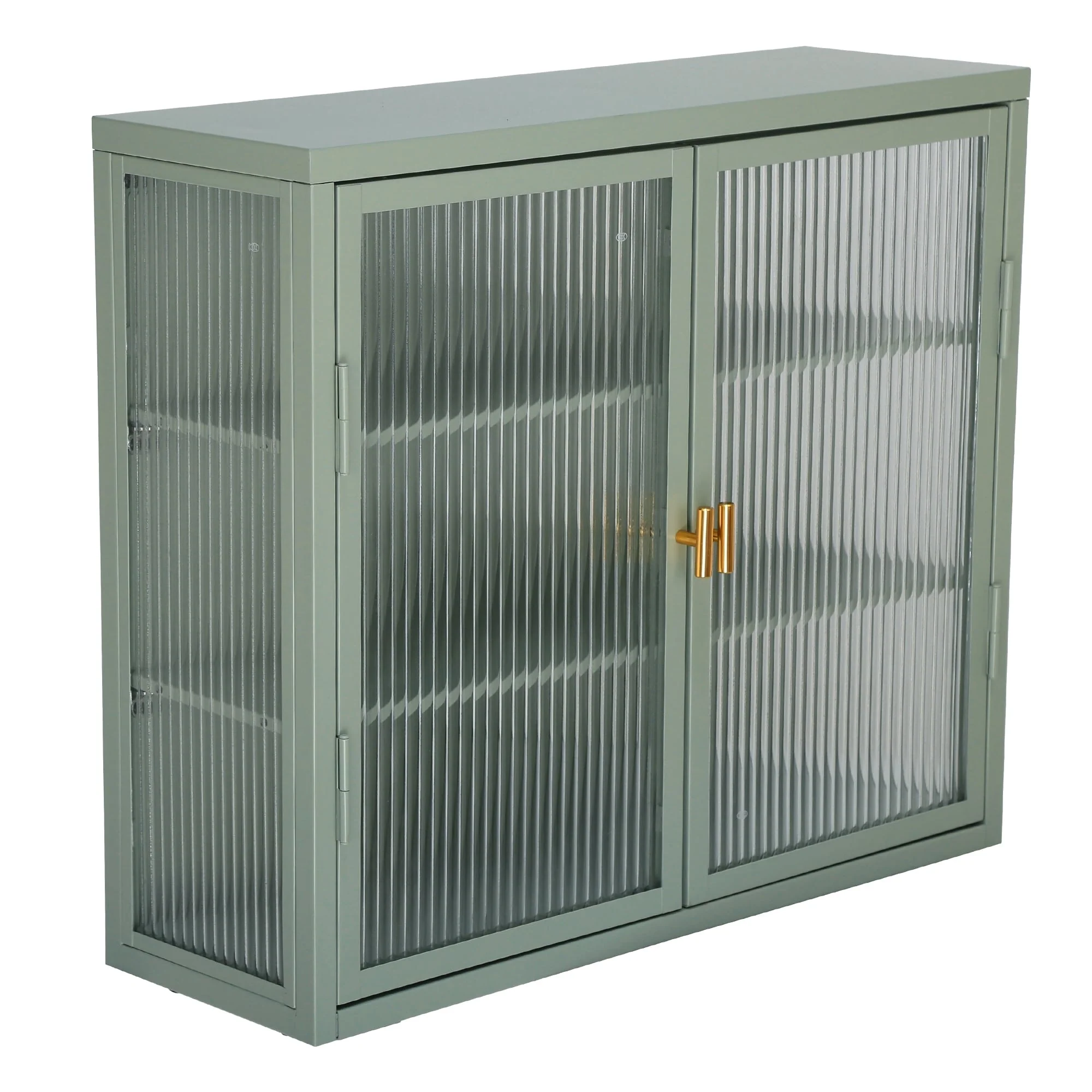 Retro Style Glass Door Wall Cabinet
