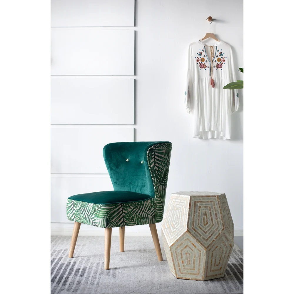 Hexagonal Capiz Side Table