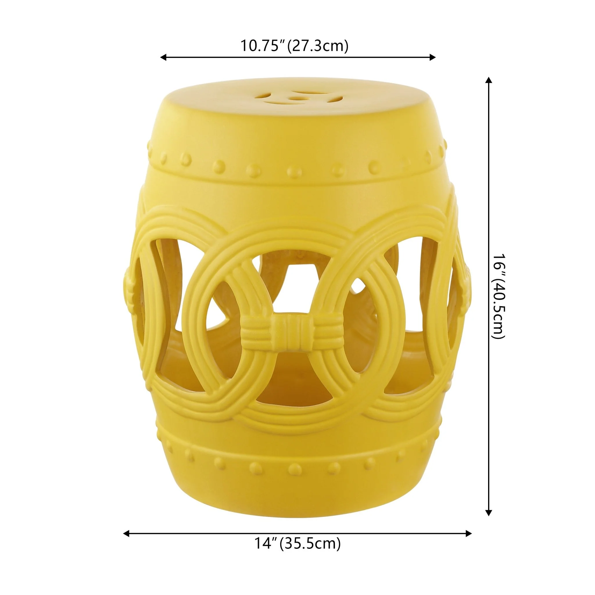 Lucky Chinese Ceramic Drum Garden Stool