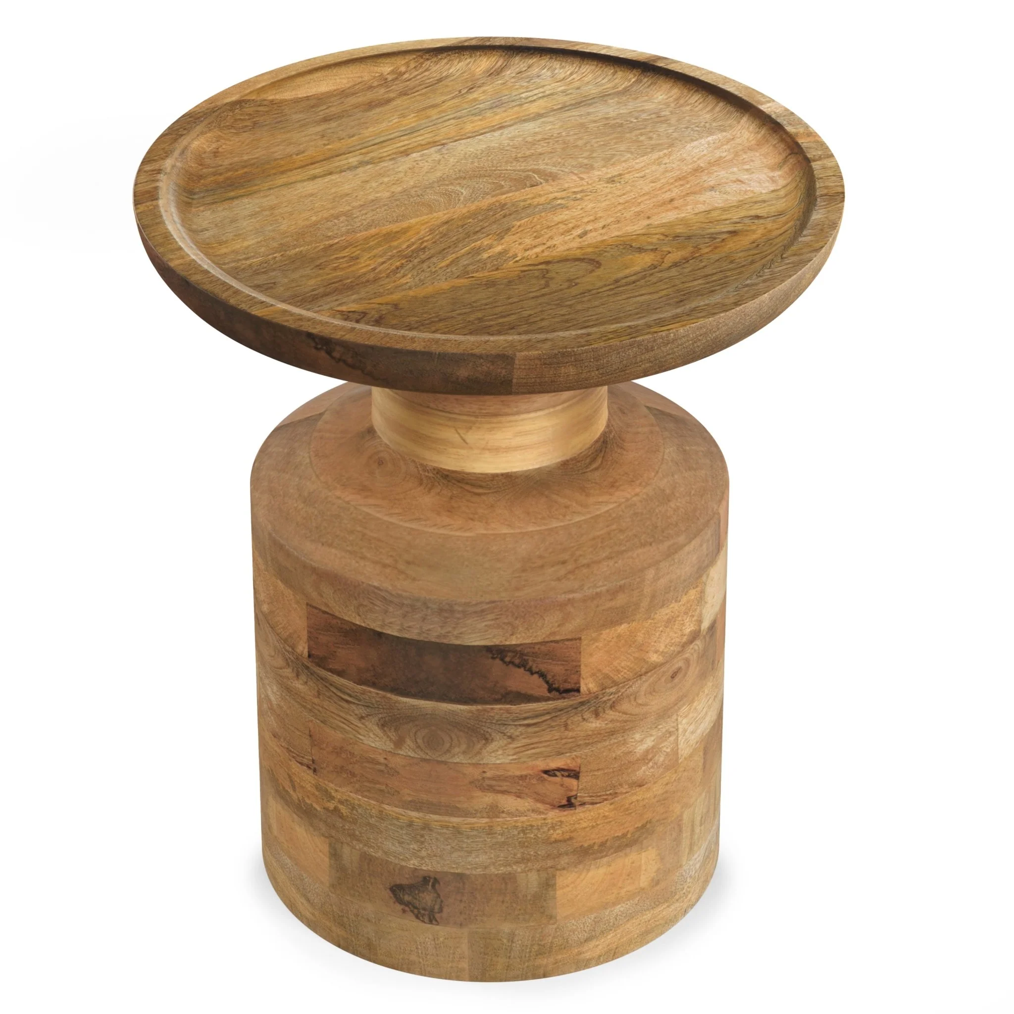 Focus Wooden Accent Table with Round Top