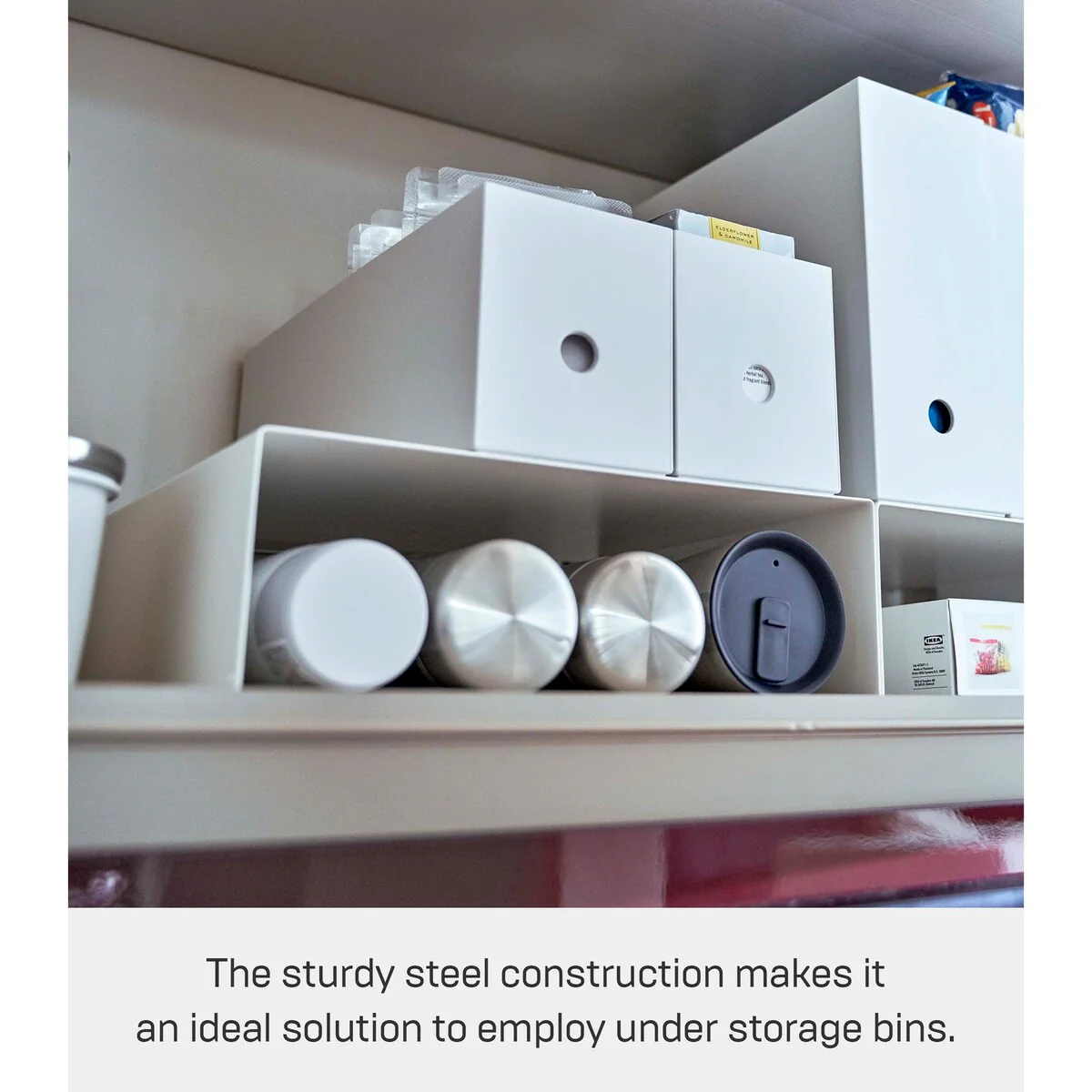 Yamazaki Home Riser Shelf (Set of 2), Steel, Holds 4.4 lbs.