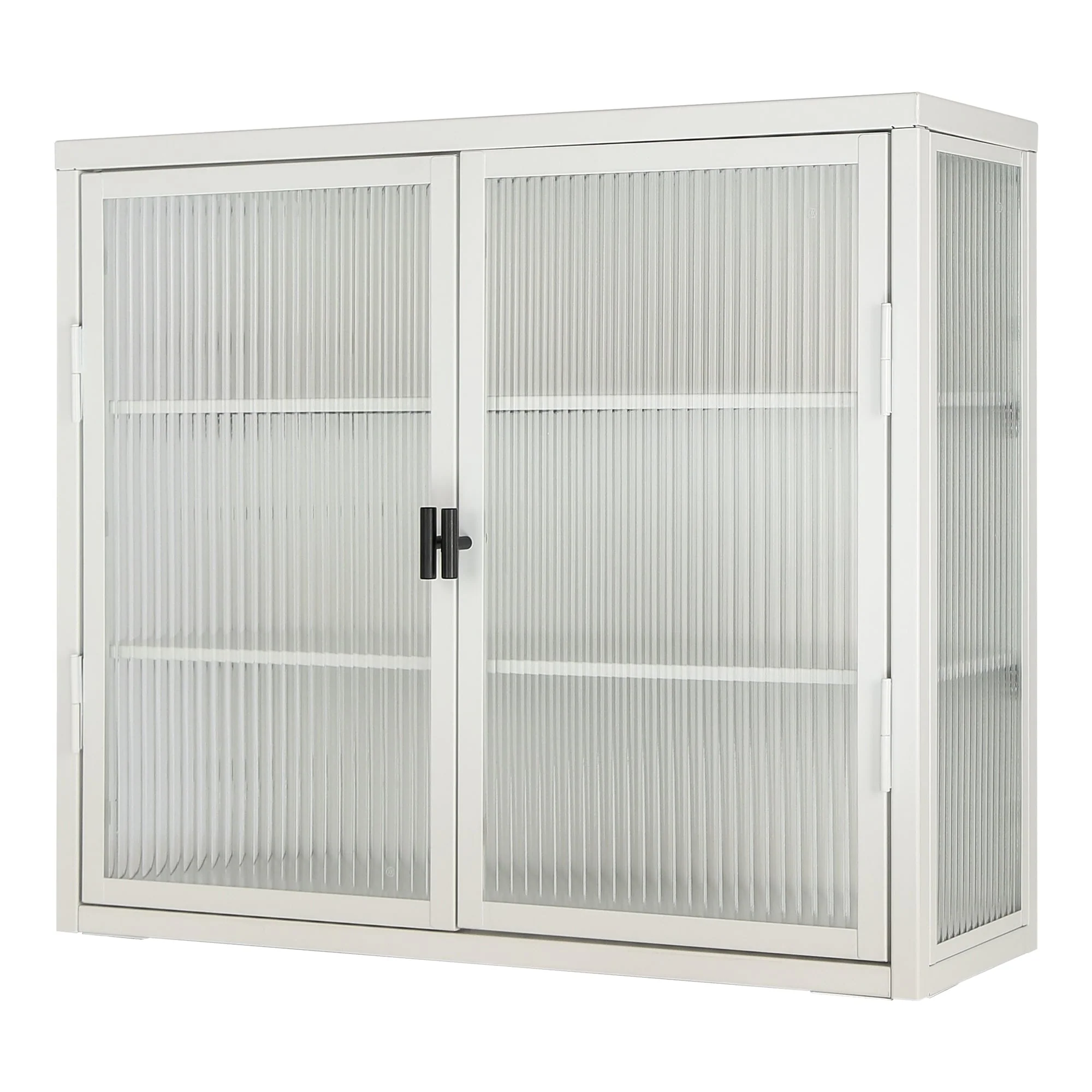 Retro Style Glass Door Wall Cabinet