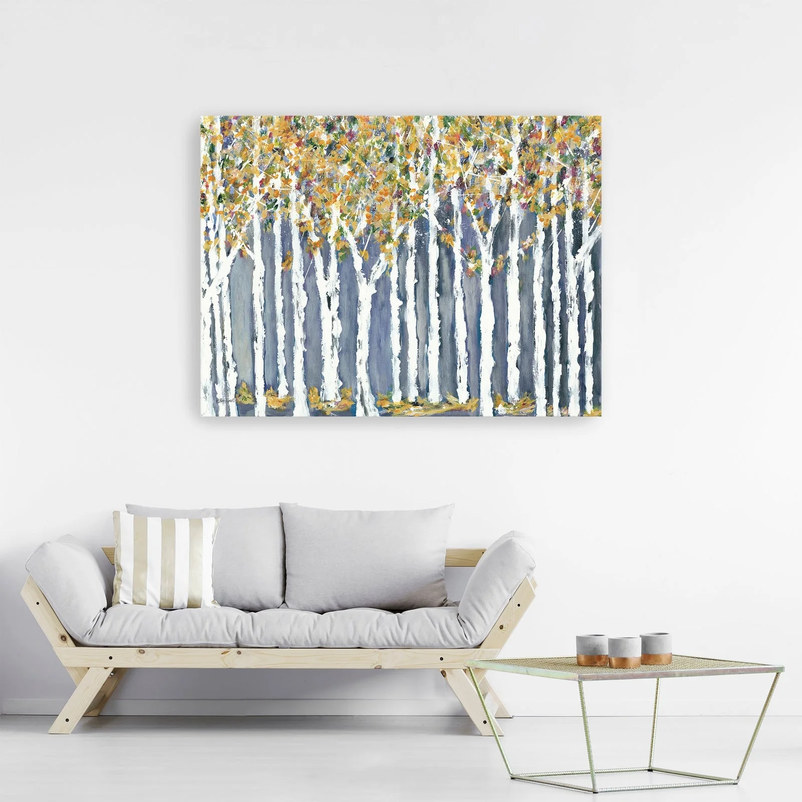 Birch Trees Canvas Giclee Wall Art