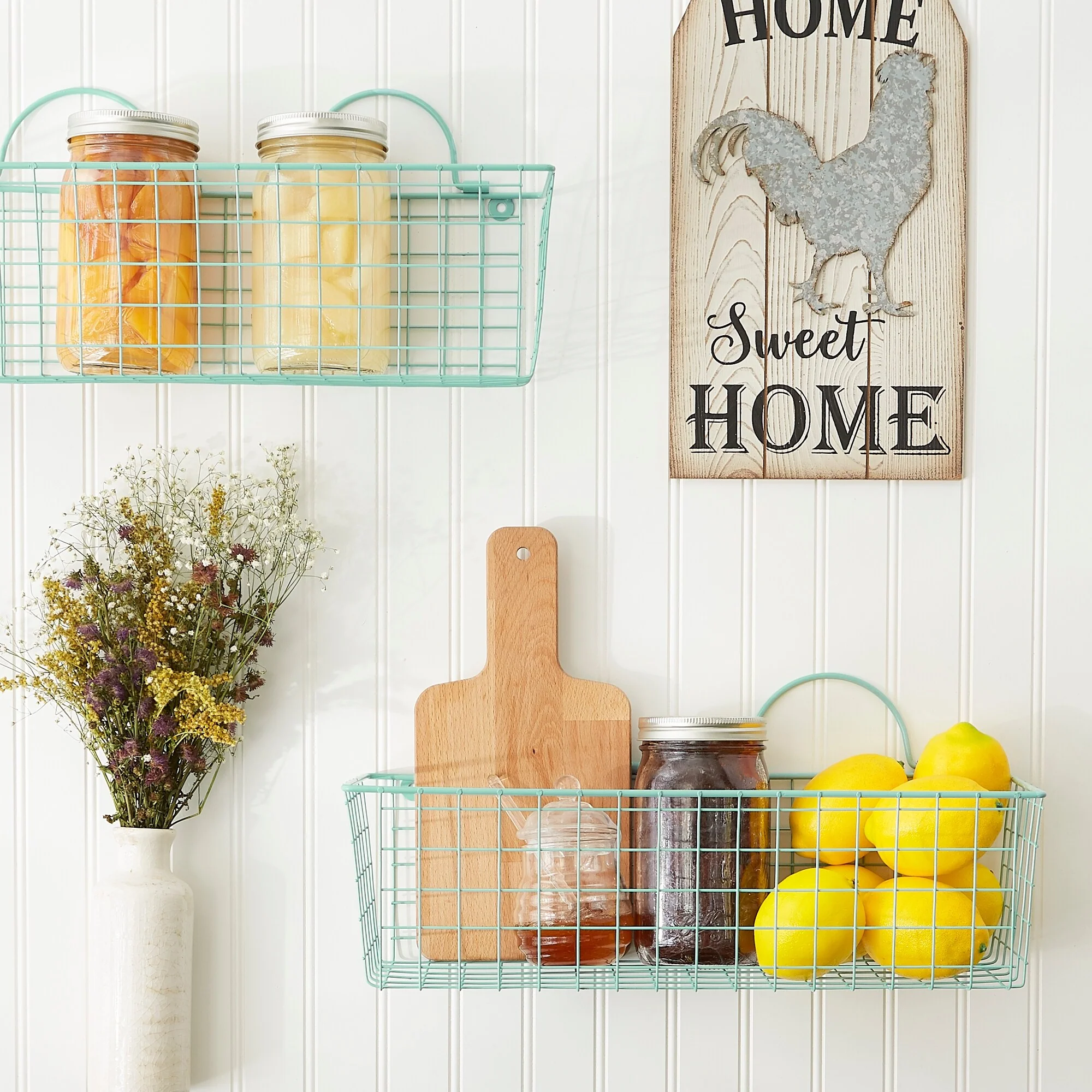 DII Wire Wall Basket(Set of 2) Grey