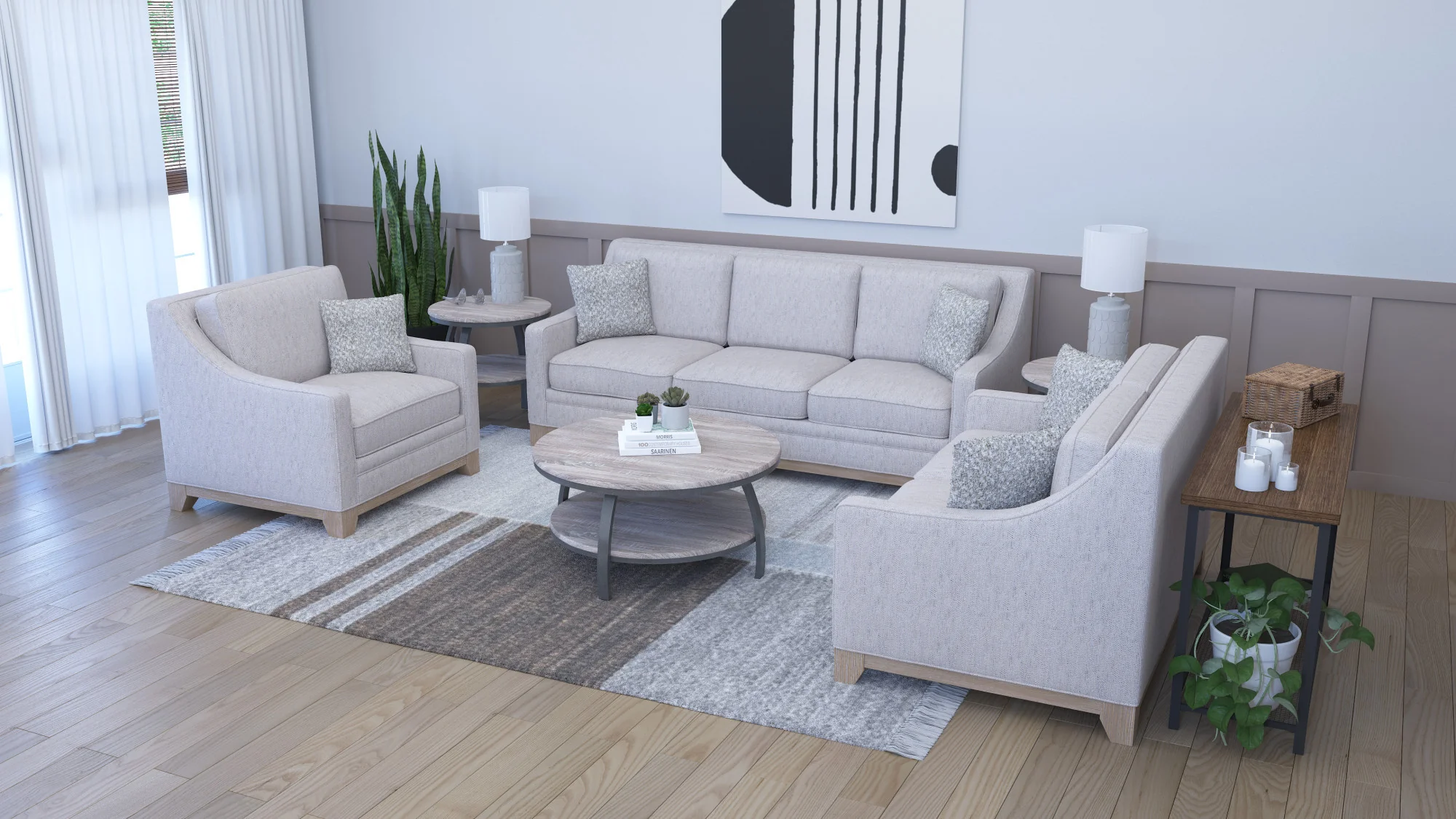 Honra Gray Sofa