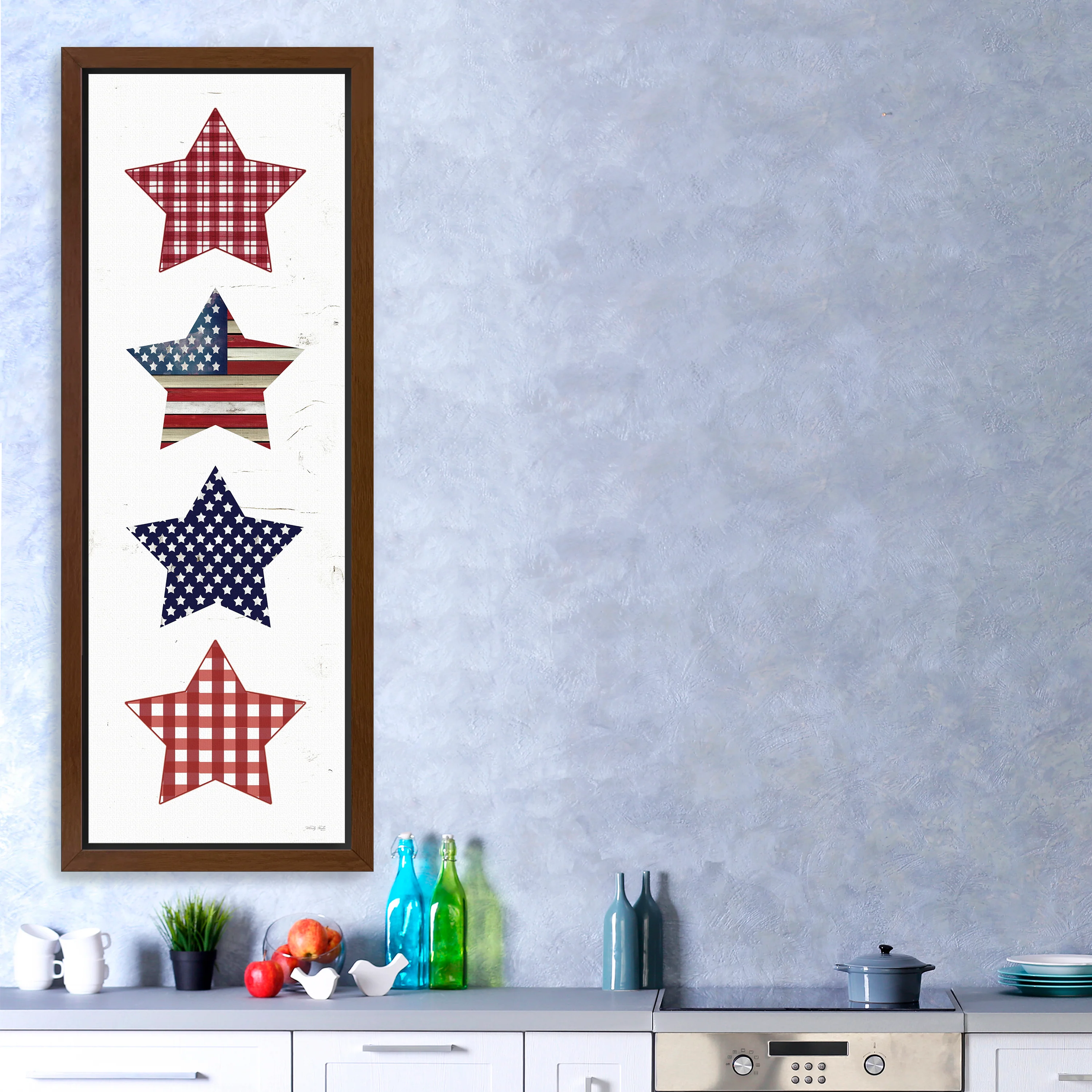 Patriotic Stars Canvas Giclee