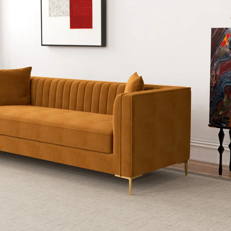 Jacqueline 90.5'' Velvet Sofa