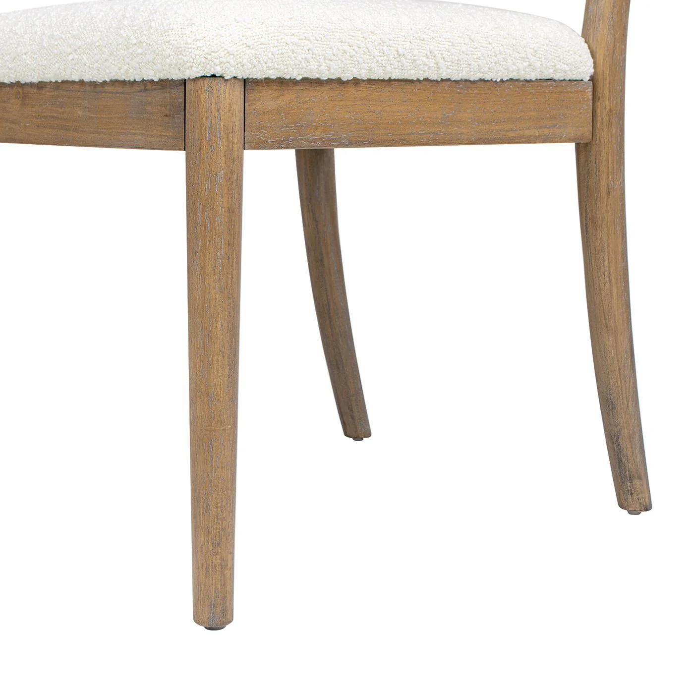 Upholstered Dining Chair with Arched Back Wood, Set of 2
