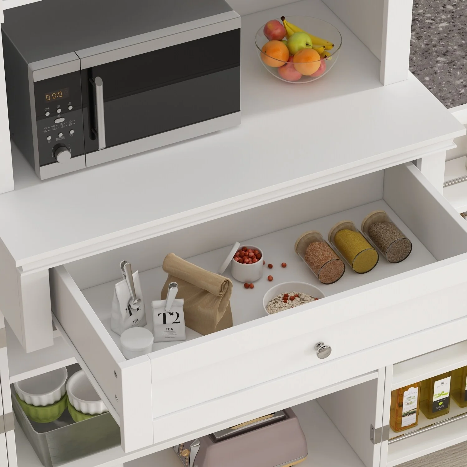 Freestanding Kitchen Pantry, Kitchen Cupboard Storage Cabinets