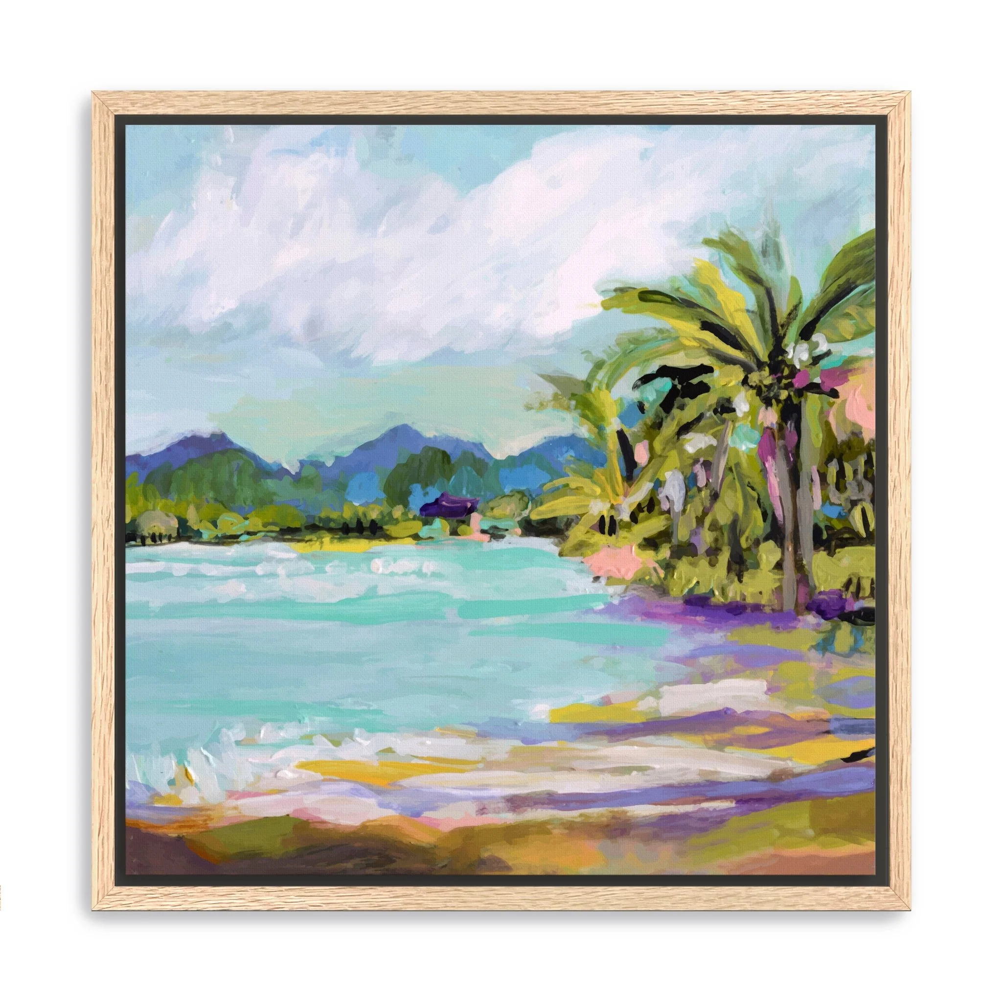 Tropical Landscape Canvas Giclee Wall Art