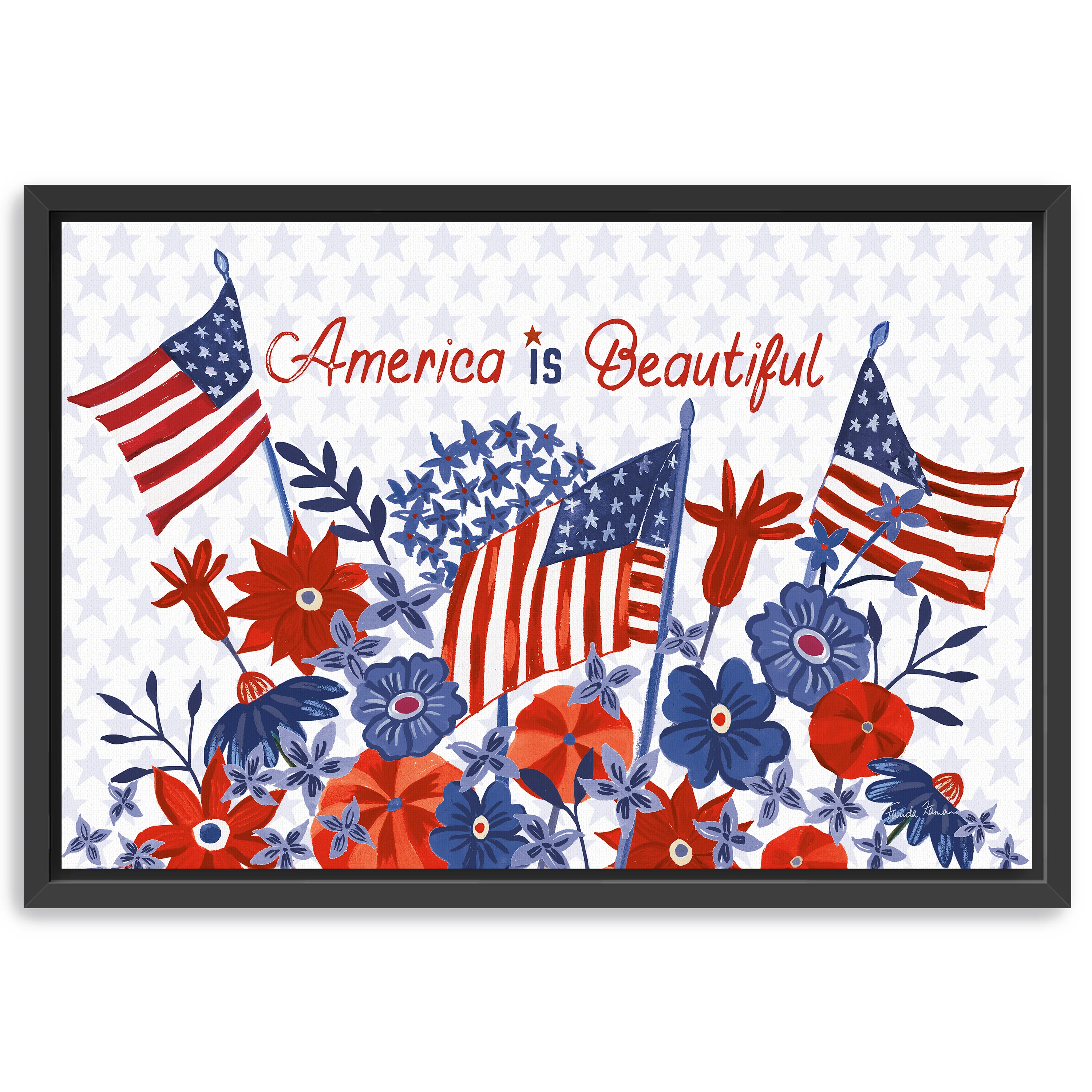 America is Beautiful Canvas Giclee