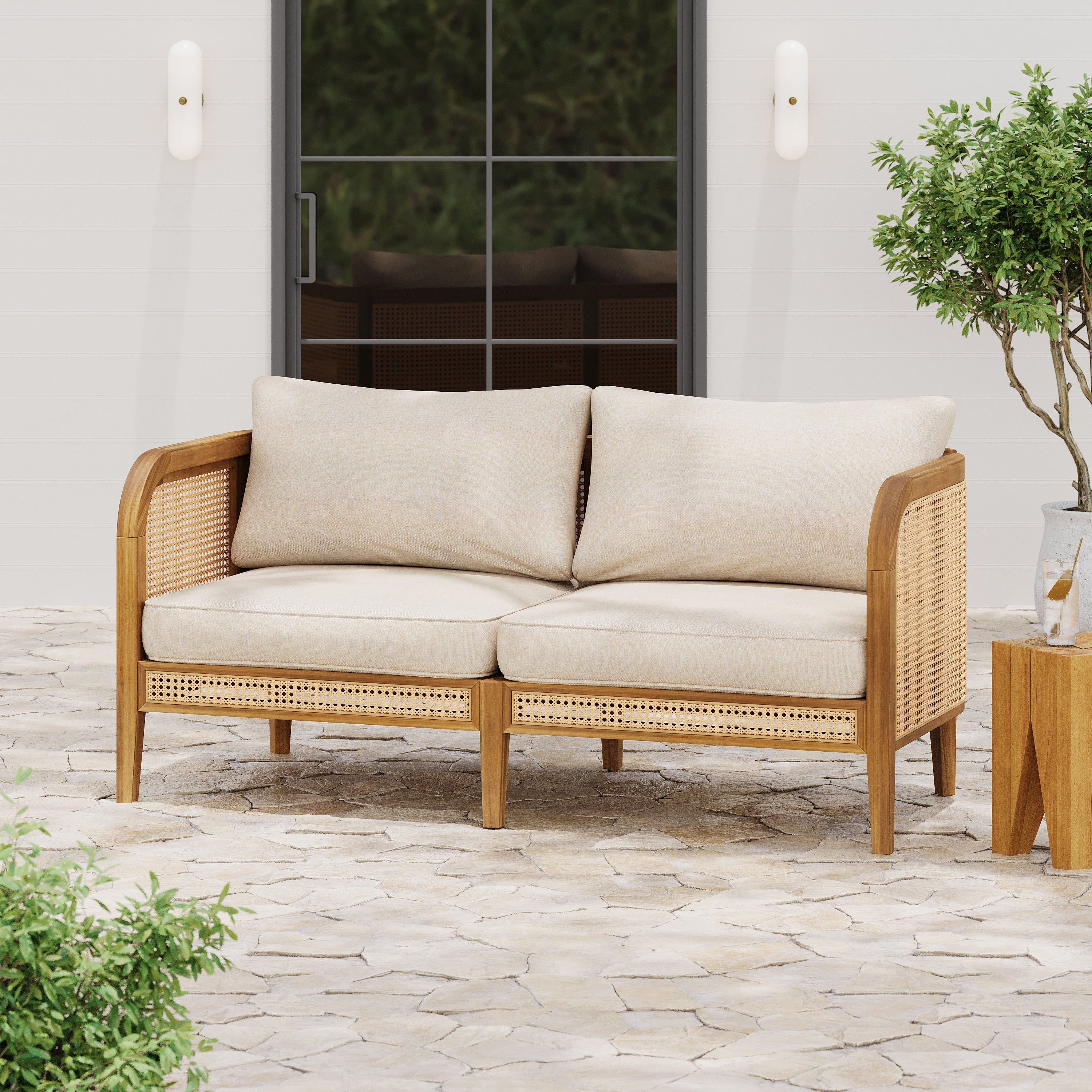 Kirkby Outdoor Patio Cushioned Sofa
