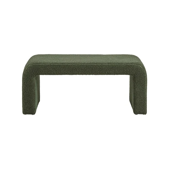 Goldmine Upholstered Bench with Curved Seat