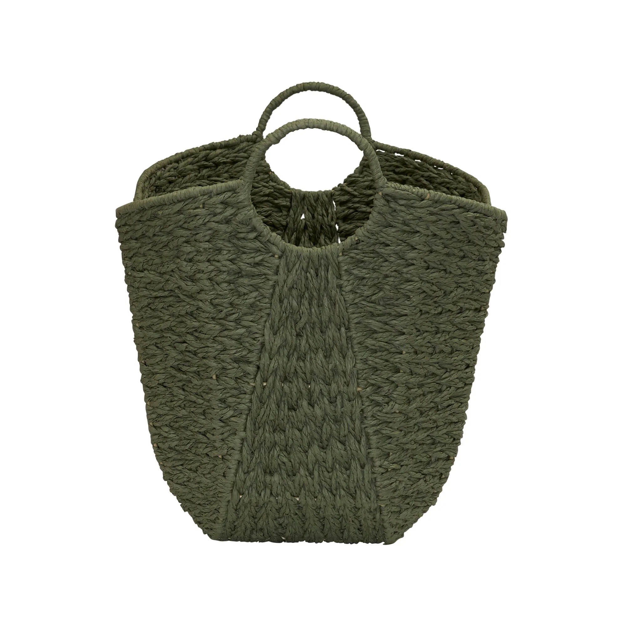 Household Essentials Woven Paper Rope Storage Basket with Handles