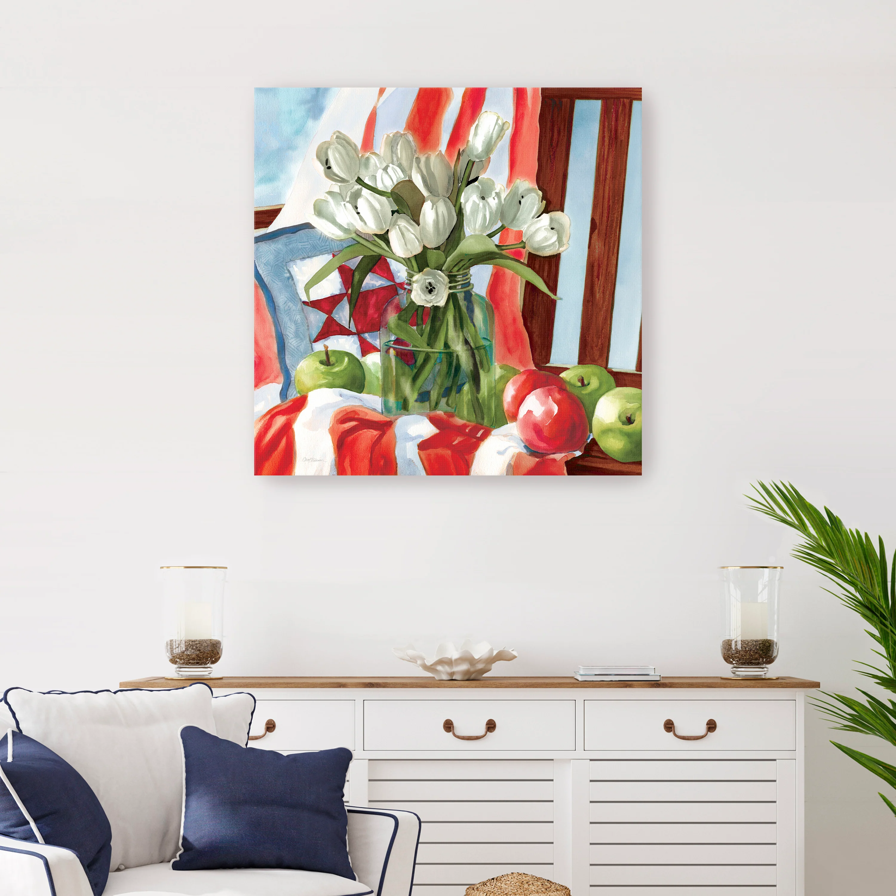 July Tulips Canvas Giclee
