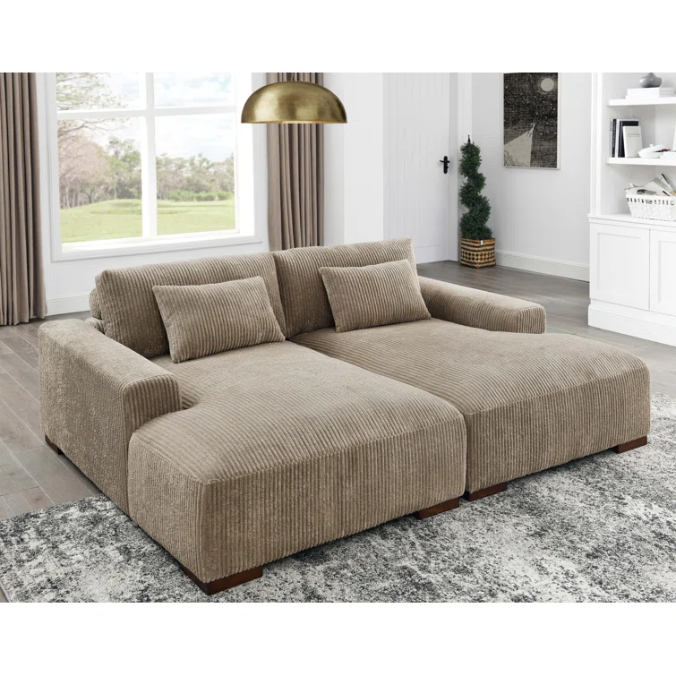 Axiel 88'' Corduroy Sleeper Sofa