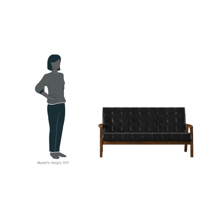 Unruh 63.75'' Faux Leather Loveseat