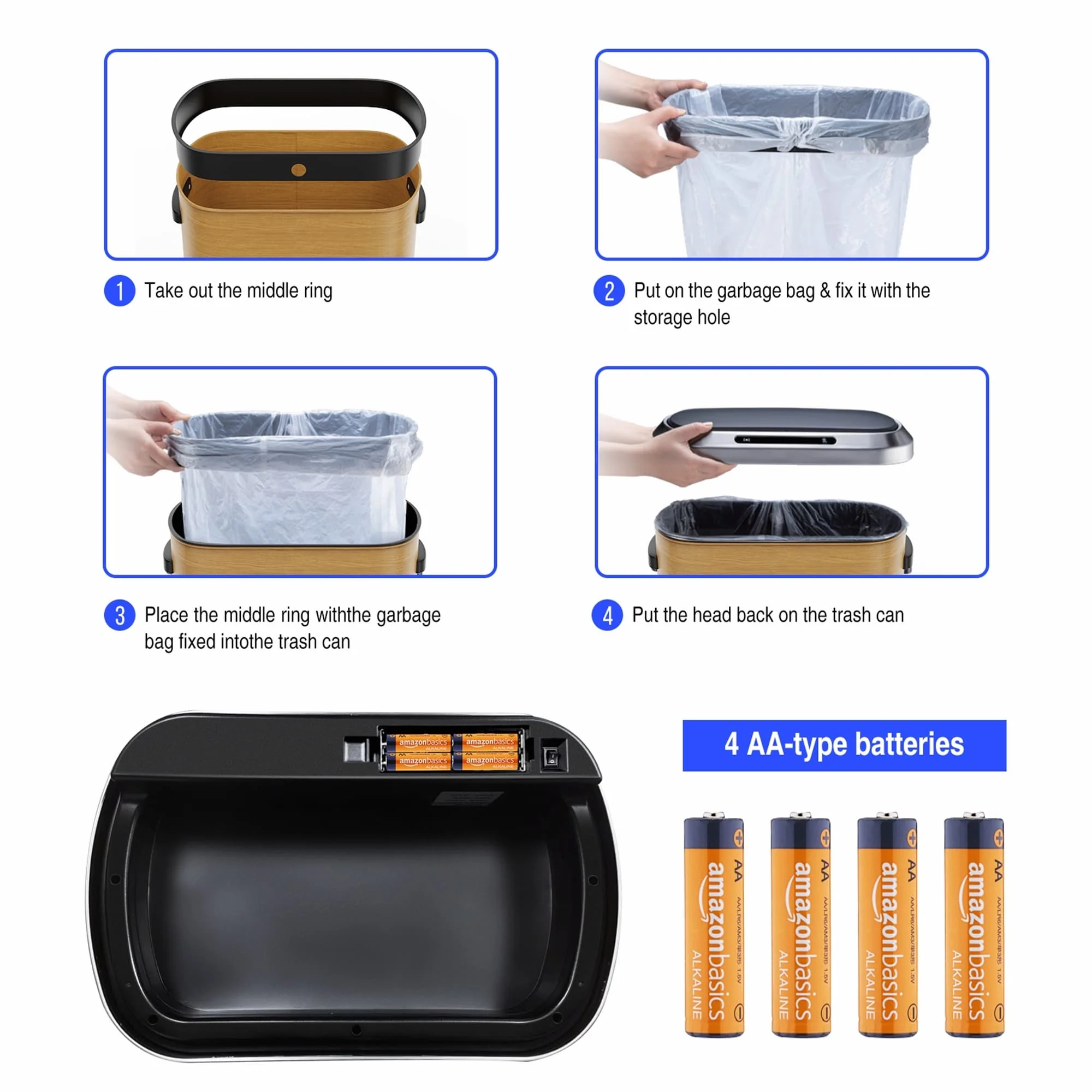 50L Smart automatic Trash Cans