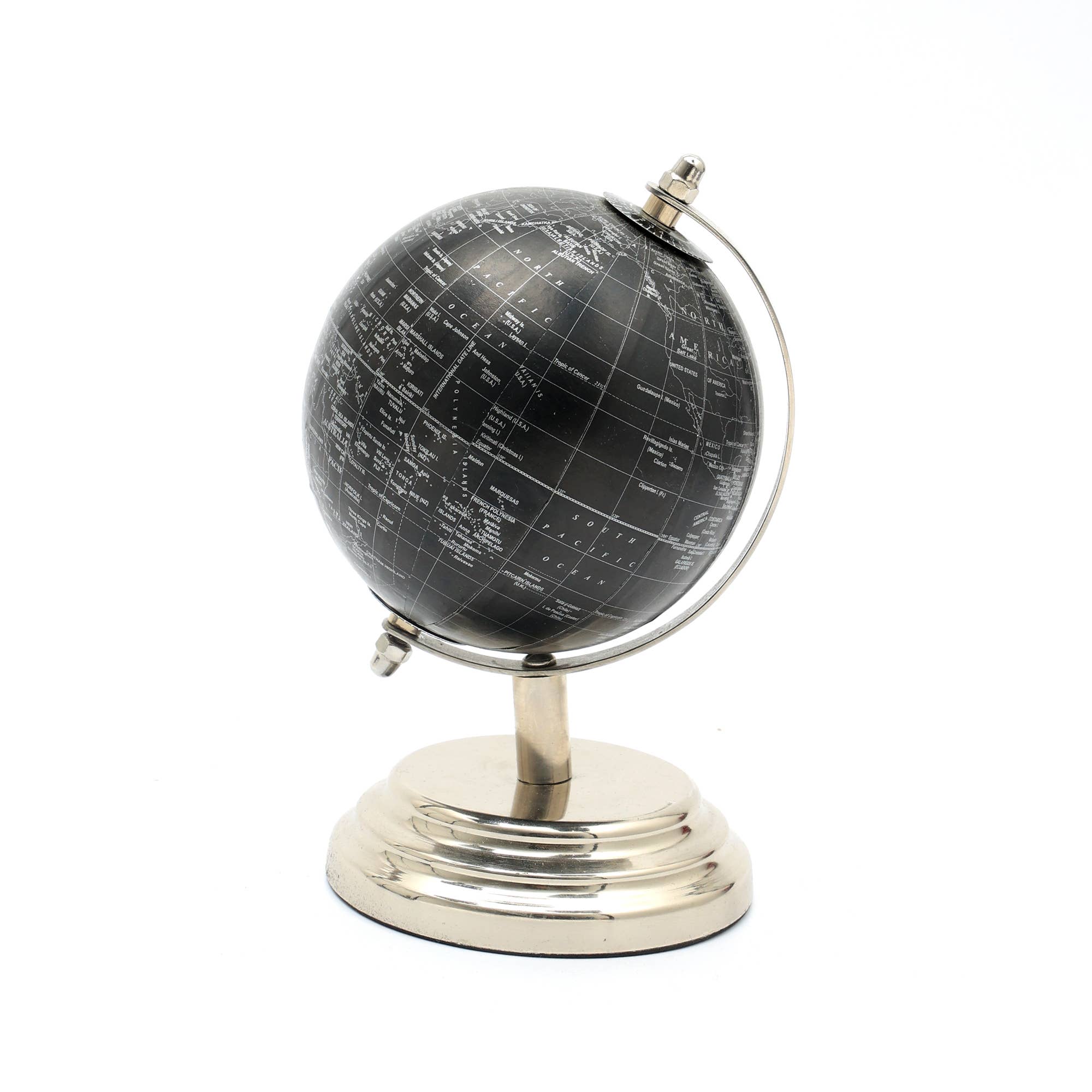 Tabletop Aluminum Electroplated Globe