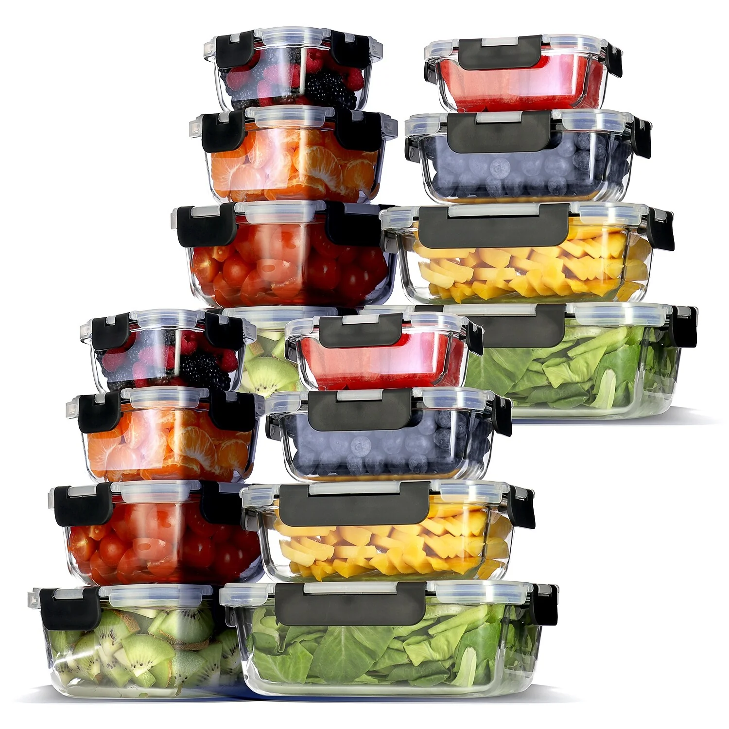 Eatex Glass Food Storage Containers with Lids