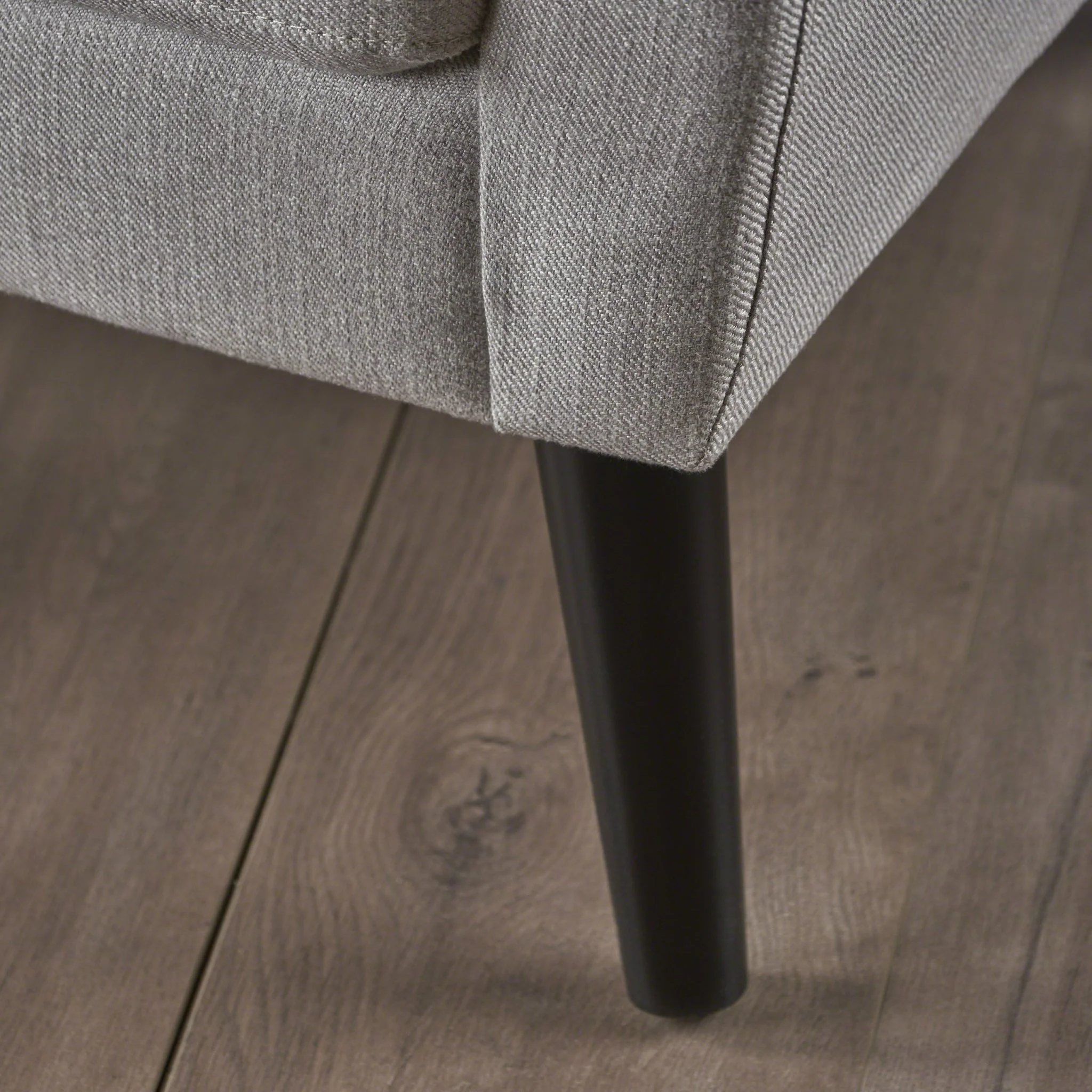 Radiantize Upholstered Fabric Club Chair with Square-off Back and Button Tufted