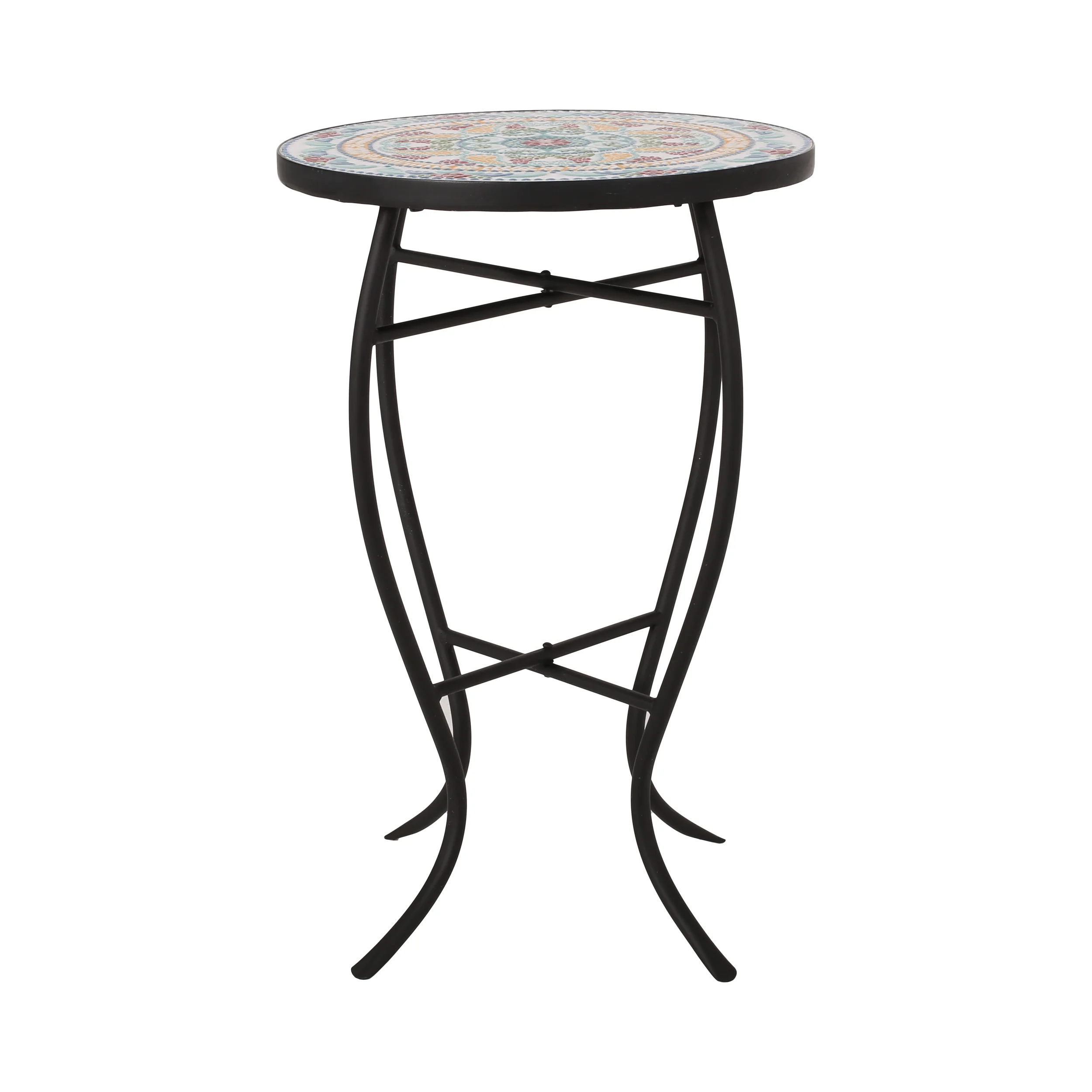 La Crescenta Mosaic Outdoor Side Table