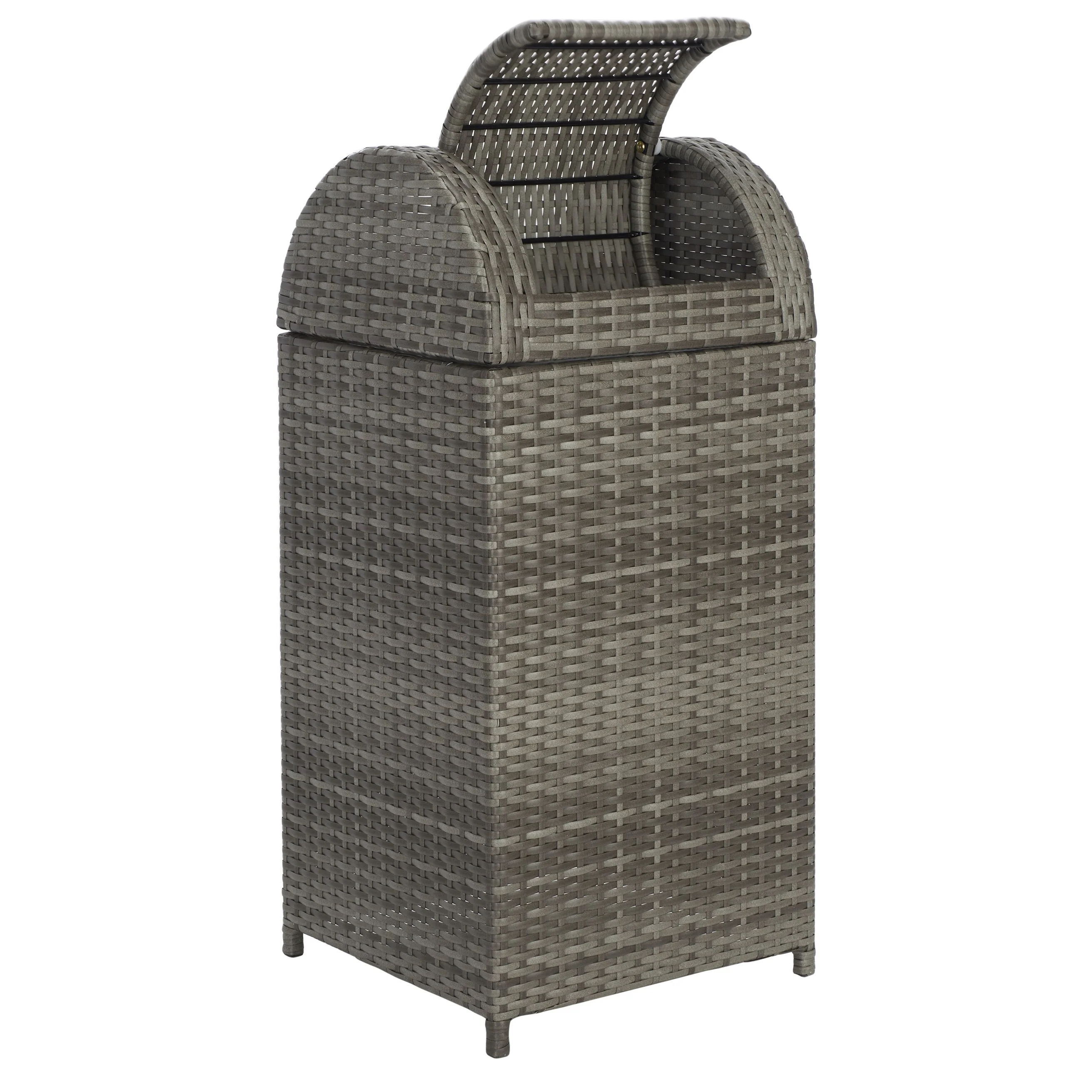 SAFAVIEH Outdoor Karyme Trash Bin (Fully Assembled)