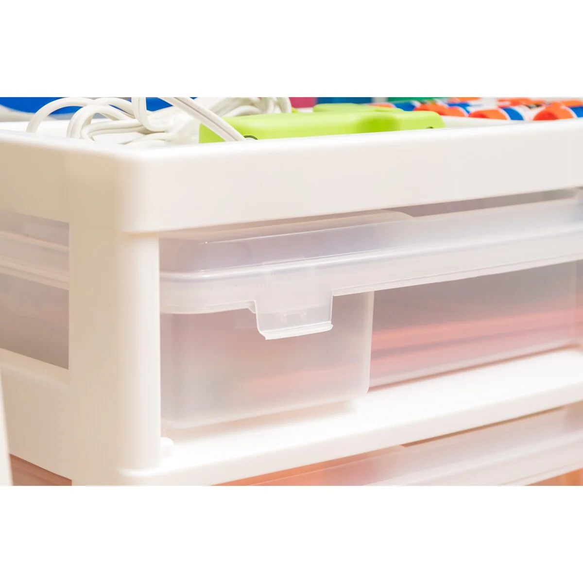 5-Case Scrapbook Cart White