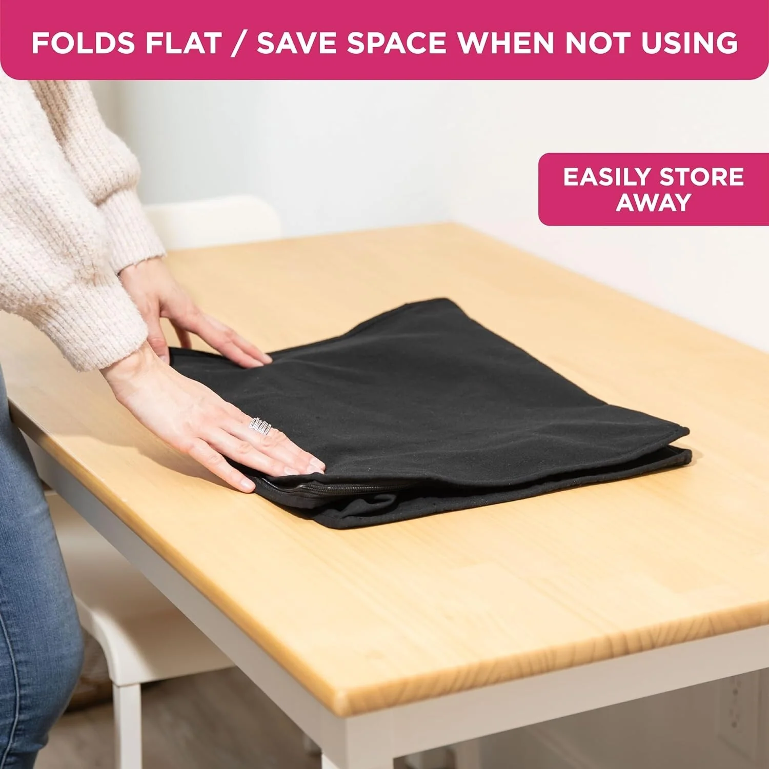 Clothes Storage Bag Organizer with Cedar Insert to Protect from Moths, Moist, Dirt, Dust etc. - Set of 2 Bags