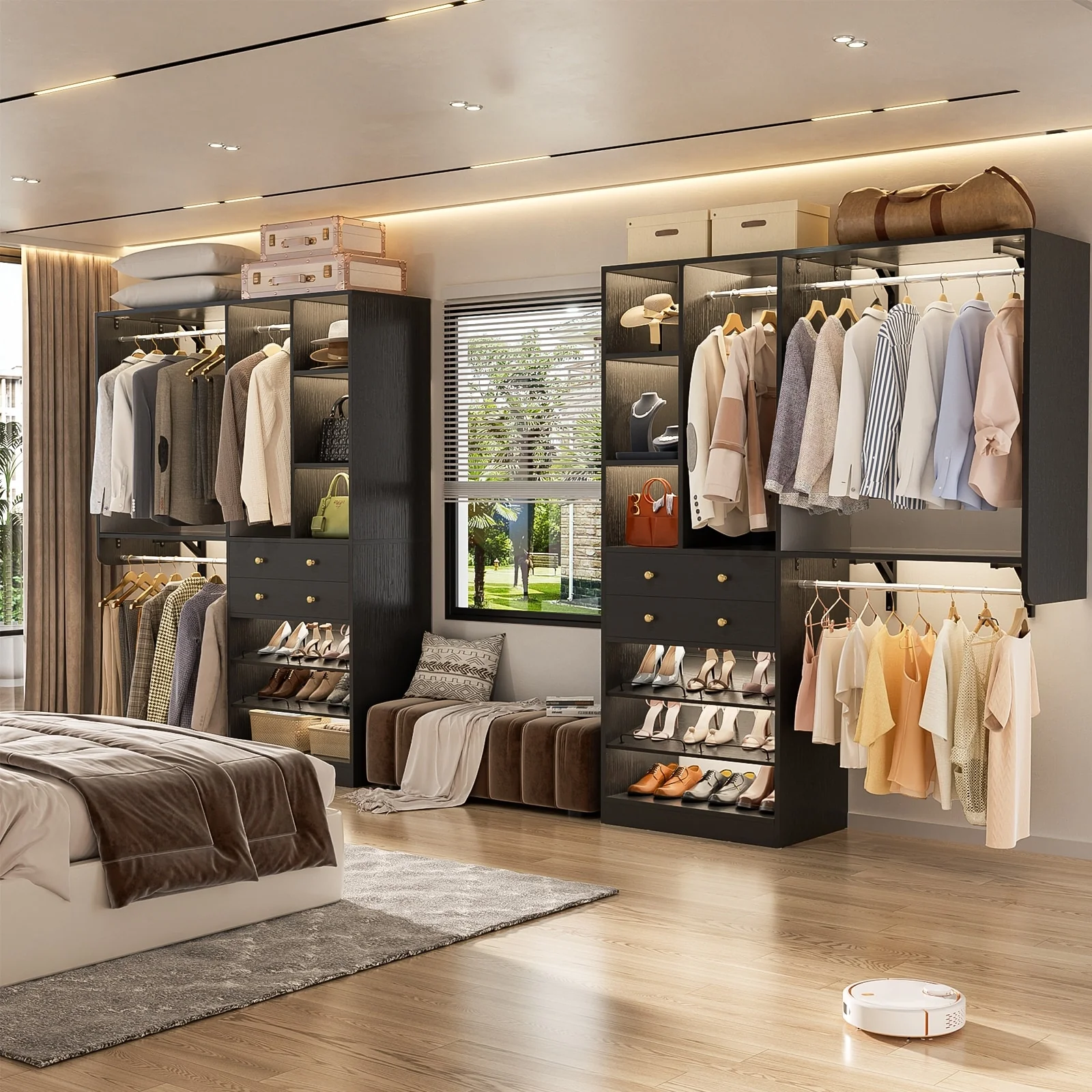 5FT Small Closet System with Drawers, 60