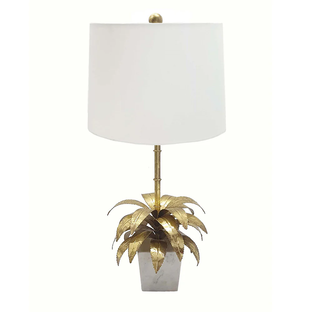 Tropical Gold Table Lamp