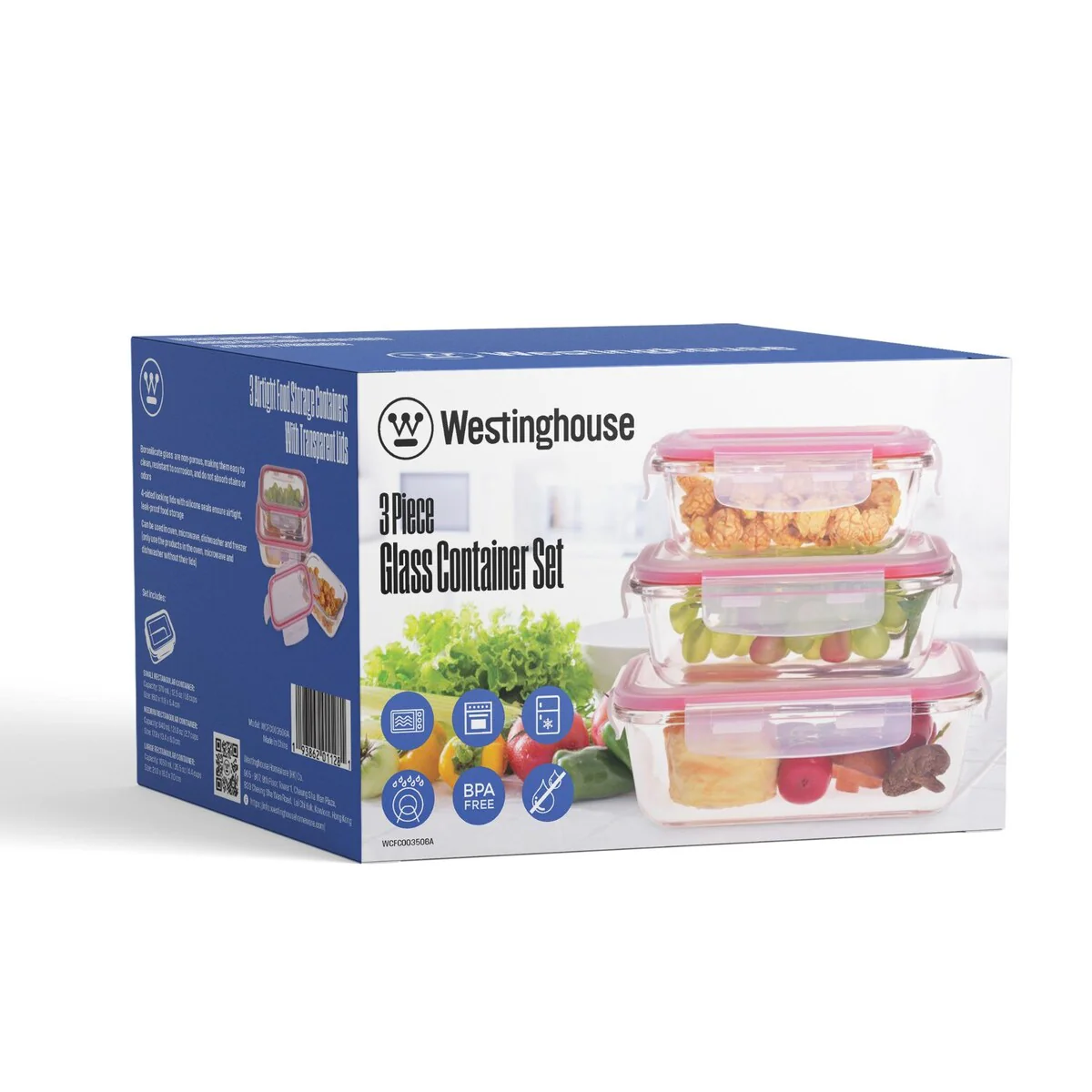 Westinghouse - 6pc Glass Food Storage Set