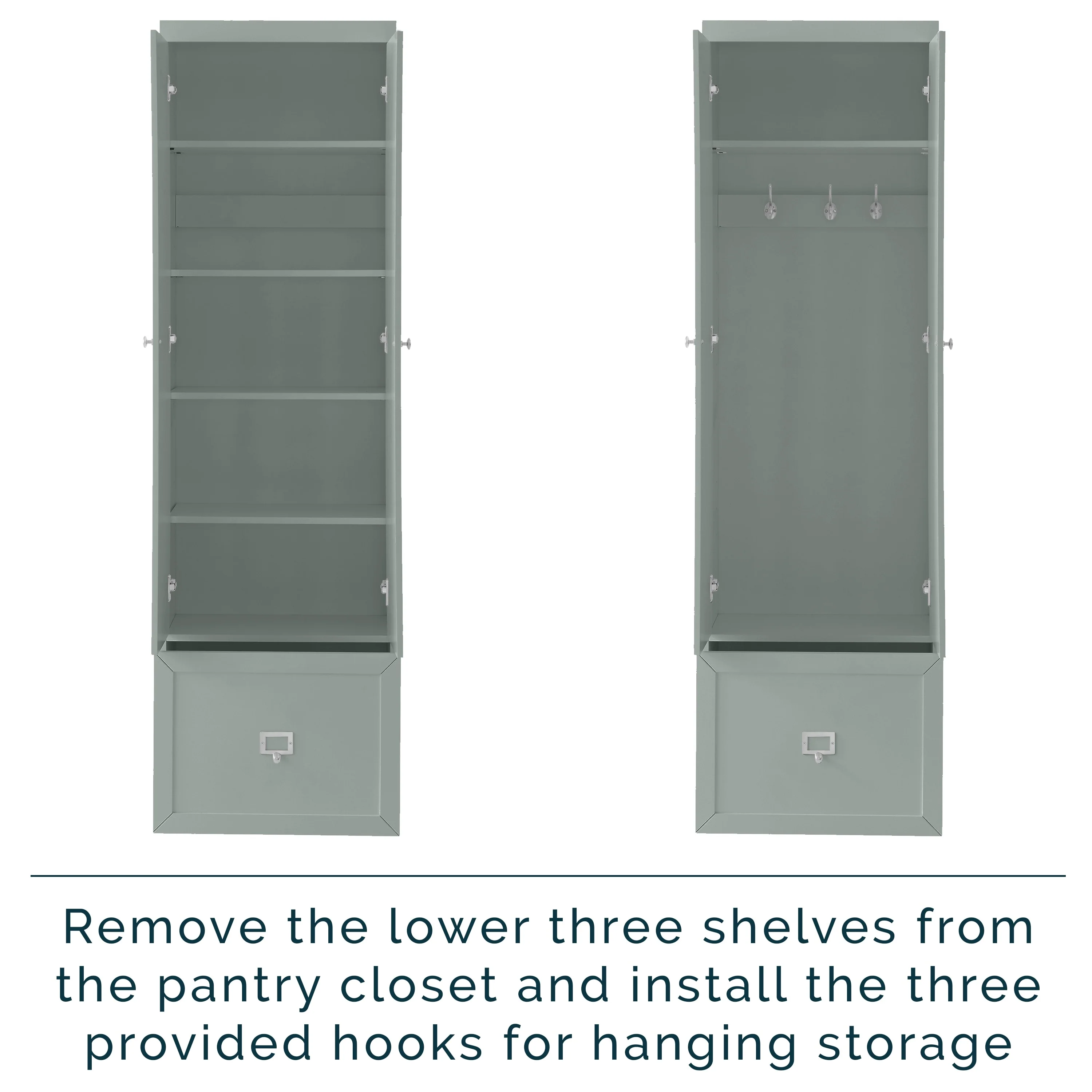 Crosley Harper Convertible Pantry Closet - 12.5