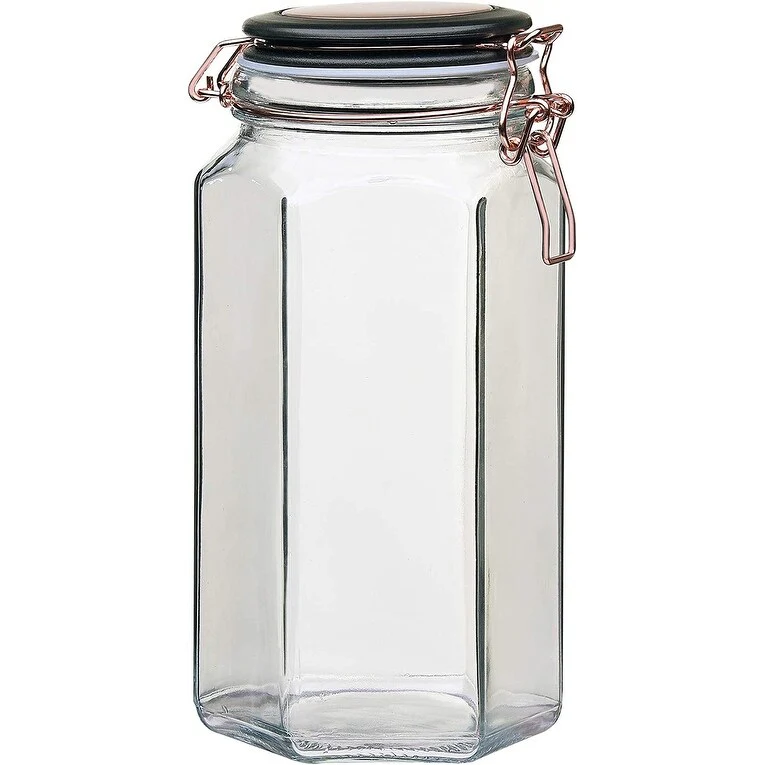 Amici Home Adler Hermetic Canister Jar Hexagon Set of 2