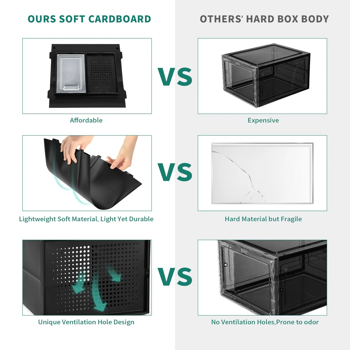 Modern Stackable Shoe Storage Box