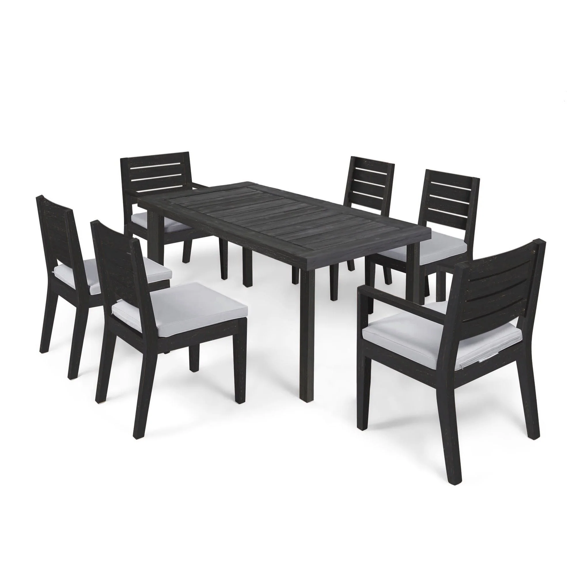 Acacia Wood 7-Piece Expandable Outdoor Dining Set