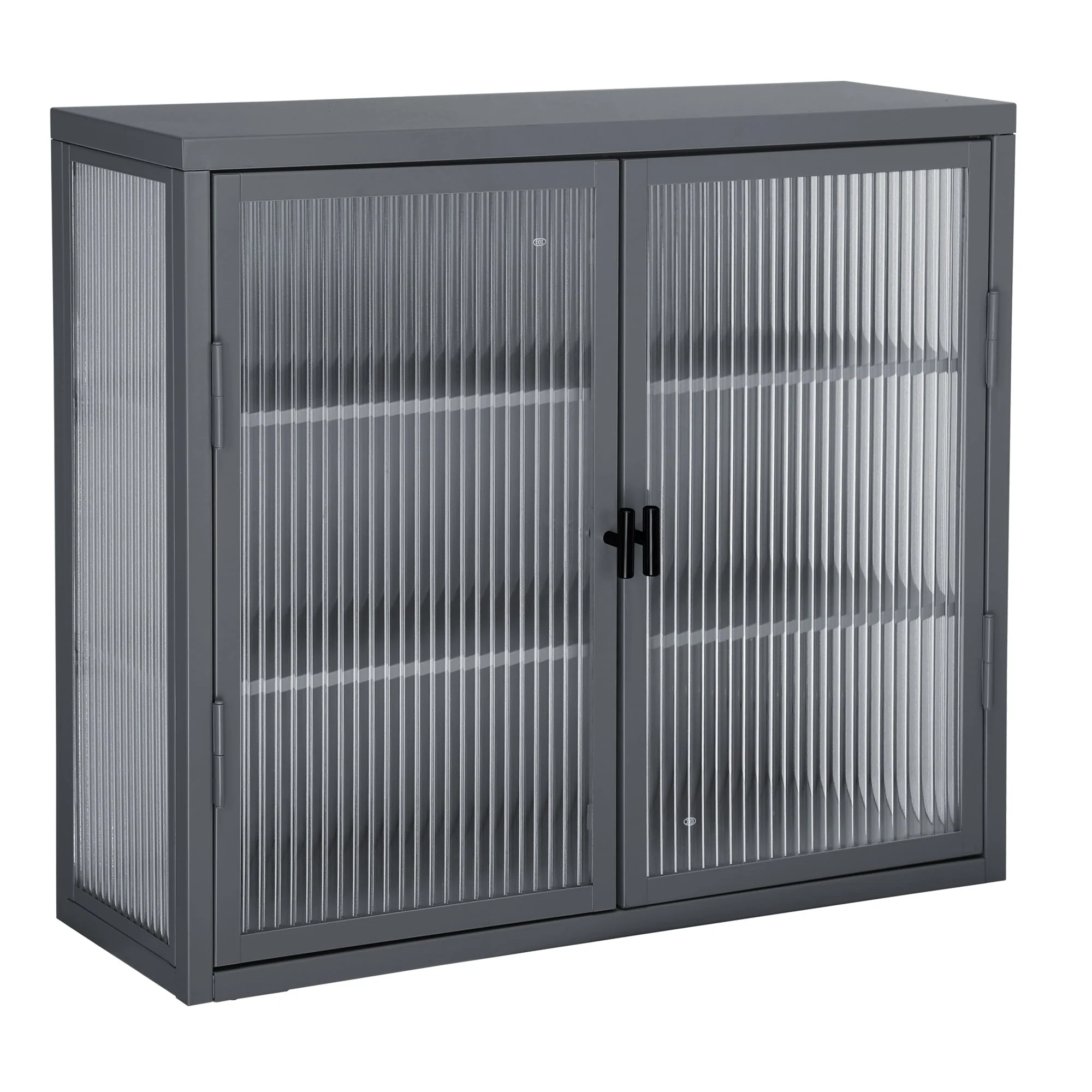 Retro Style Glass Door Wall Cabinet