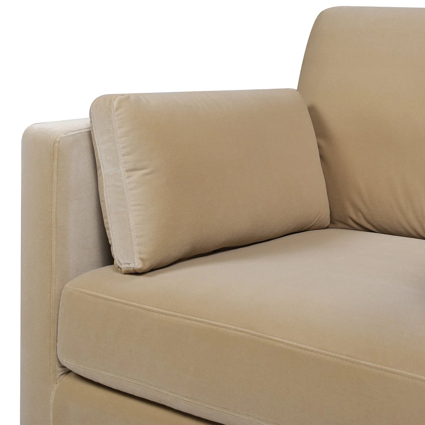 Contour Velvet Upholstered Accent Chair with Removable and Reversible Back