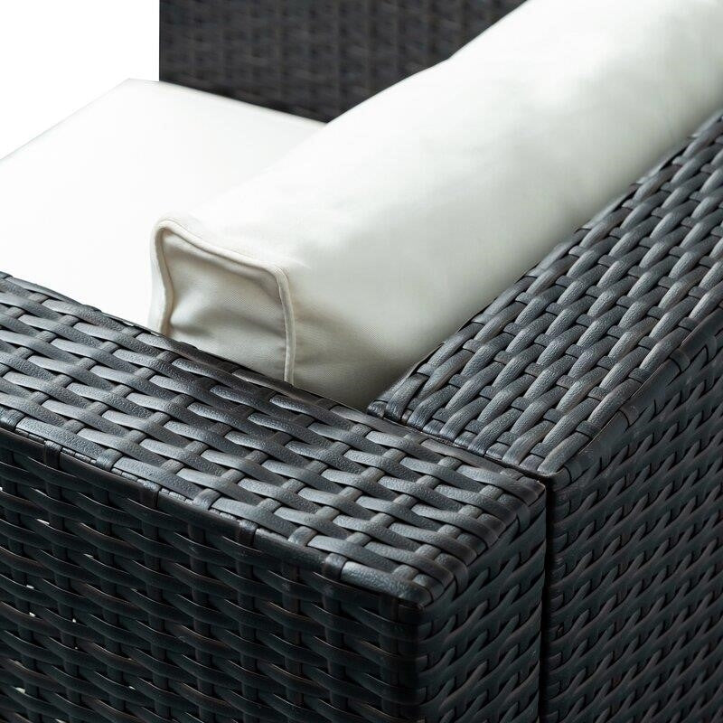 Lancaer Wicker/Rattan 6 - Person Seating Group with Cushions