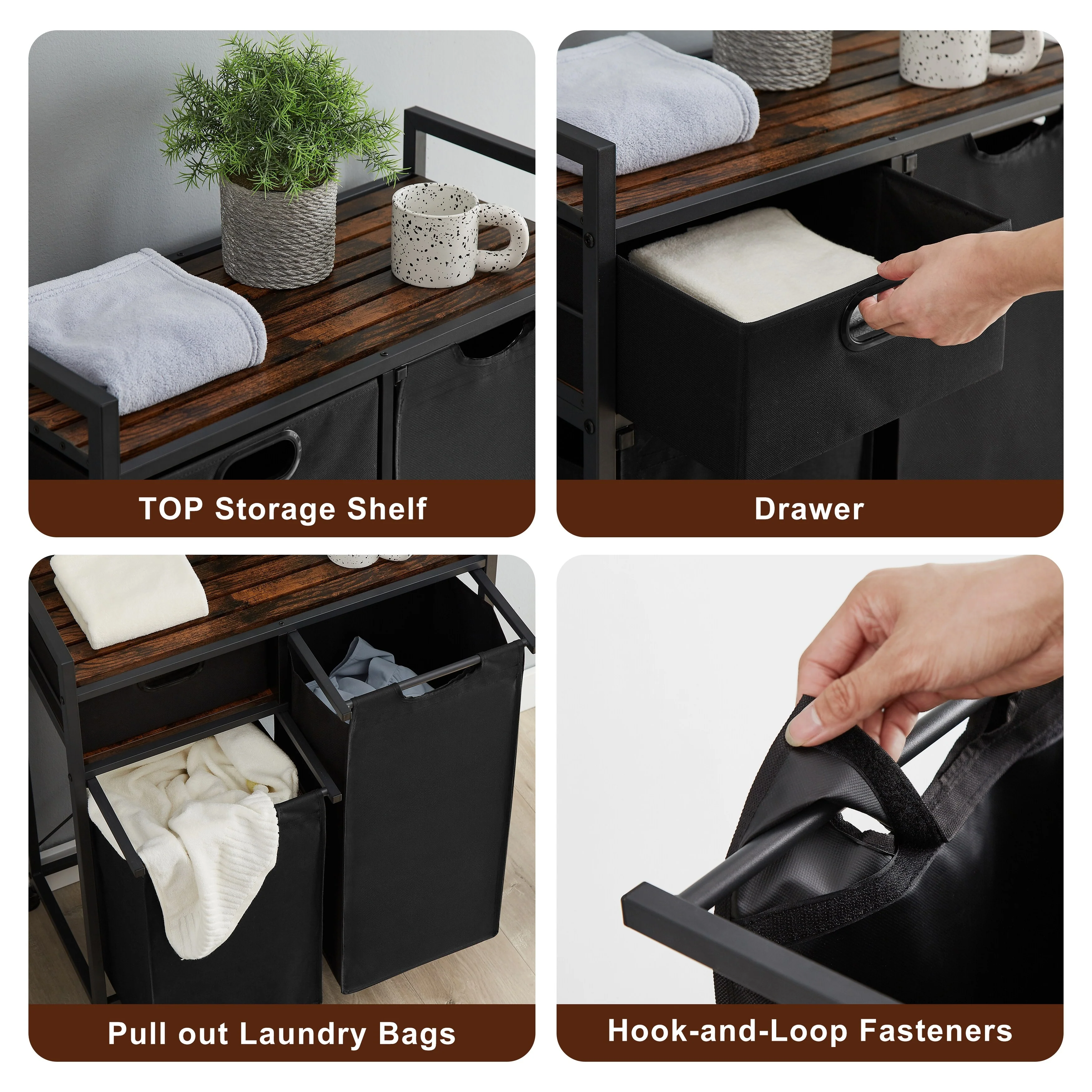 Multifunctional Laundry Basket, Laundry Hamper with Sturdy Material and Unique Storage Functionality