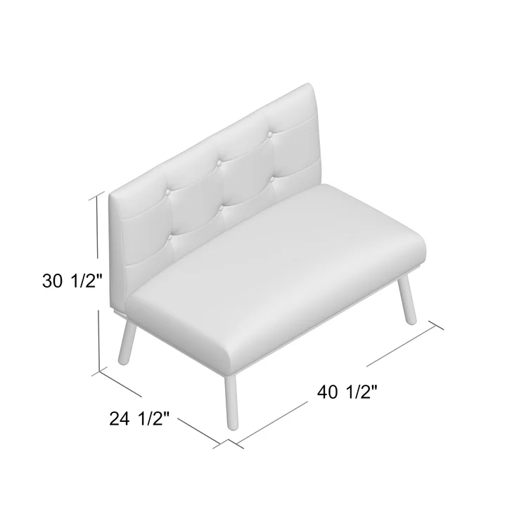 Ebbe 40.5" Armless Loveseat