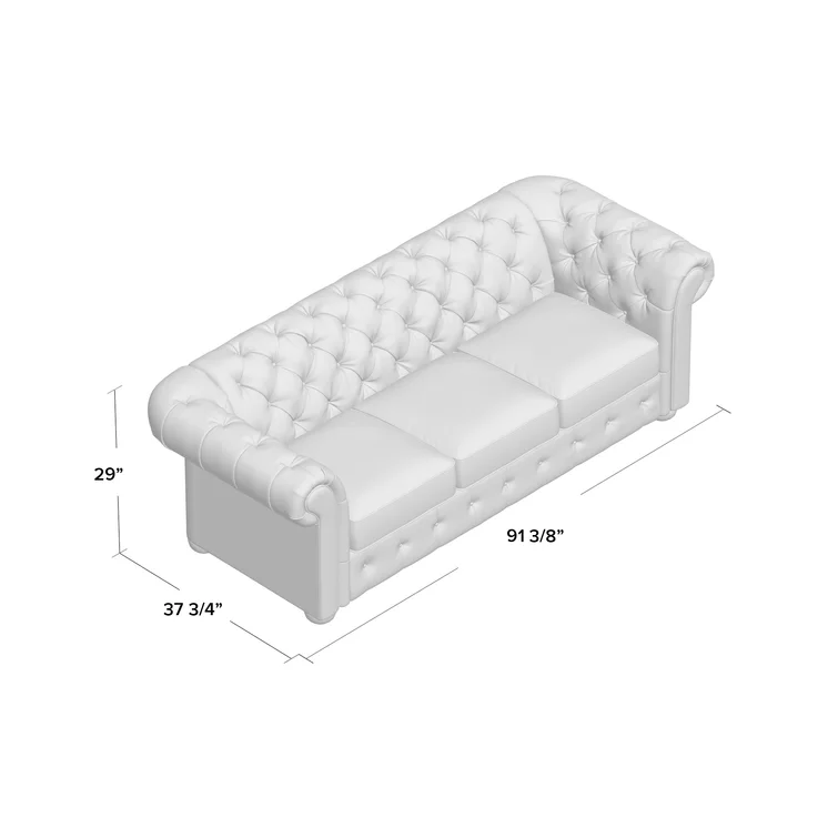 Huskins 91.34'' Upholstered Sofa