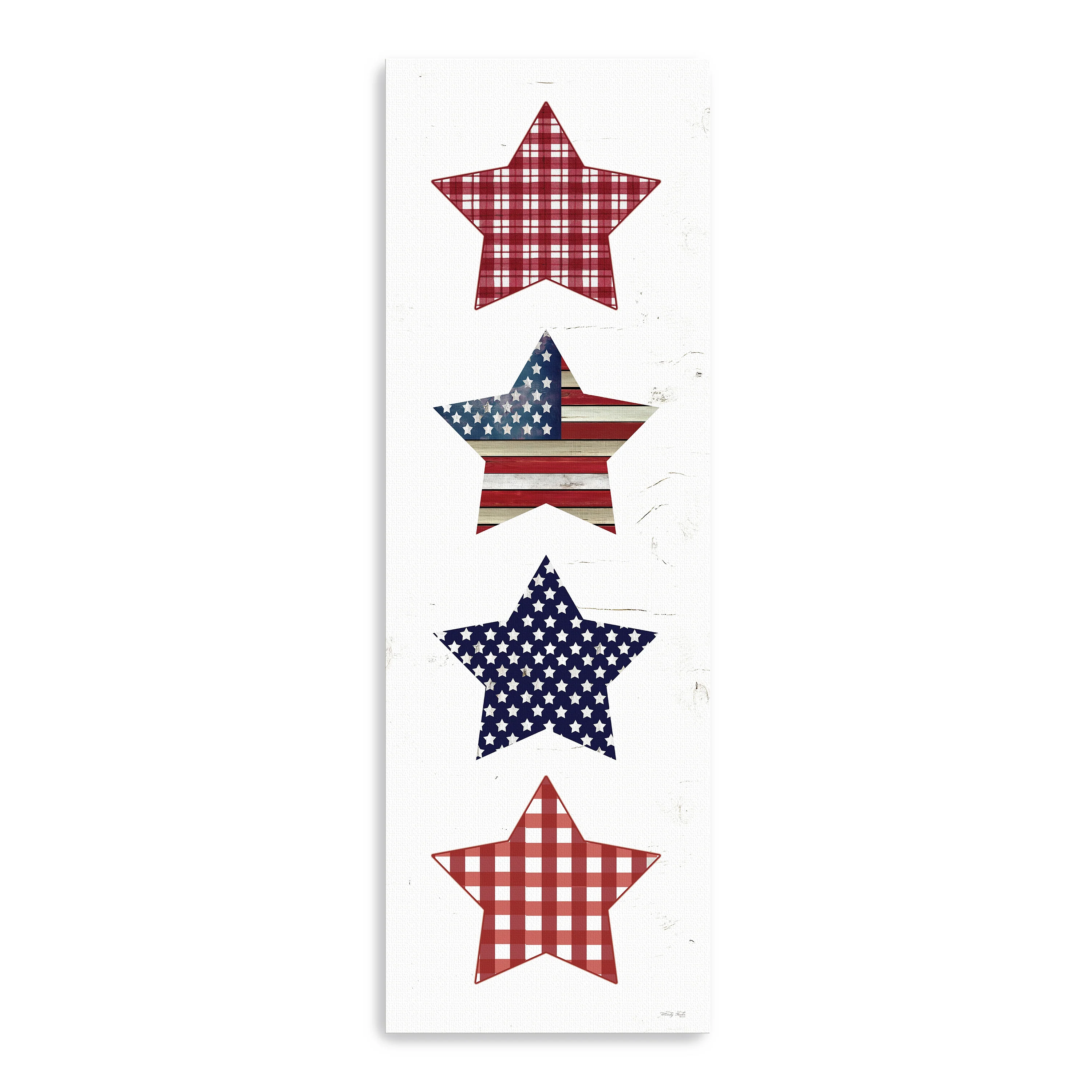 Patriotic Stars Canvas Giclee
