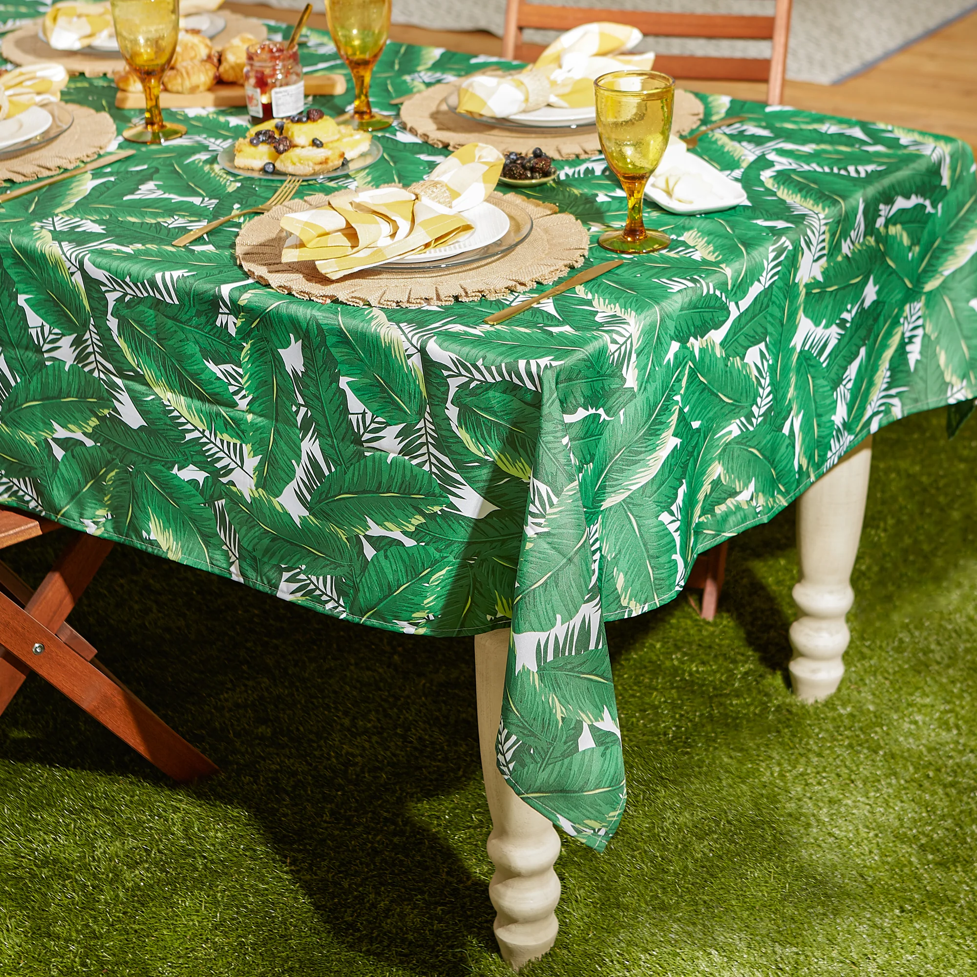 Banana Leaf Outdoor Tablecloth