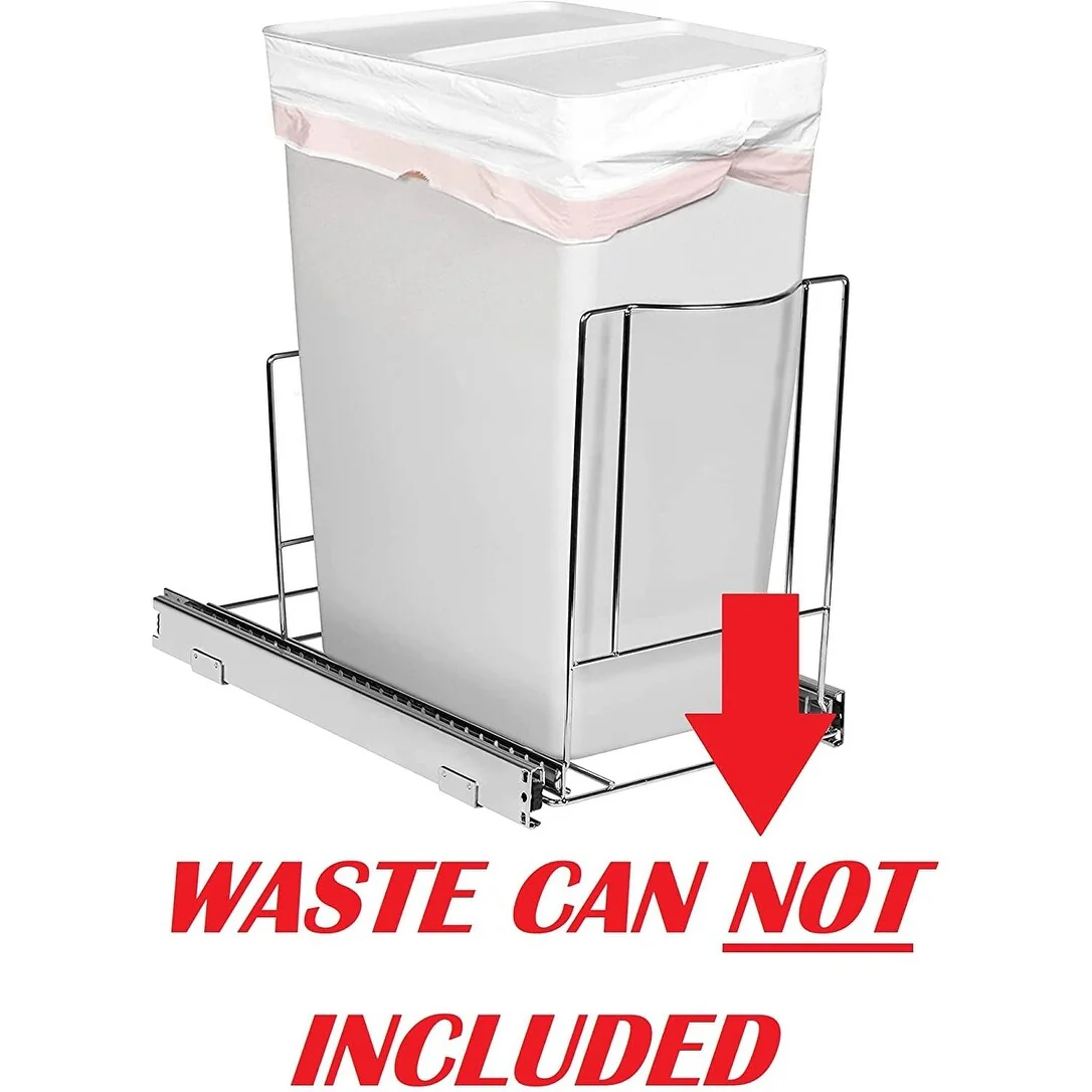 Pull Out Trash Can Under Cabinet- Trash Can Not Included, Heavy Duty